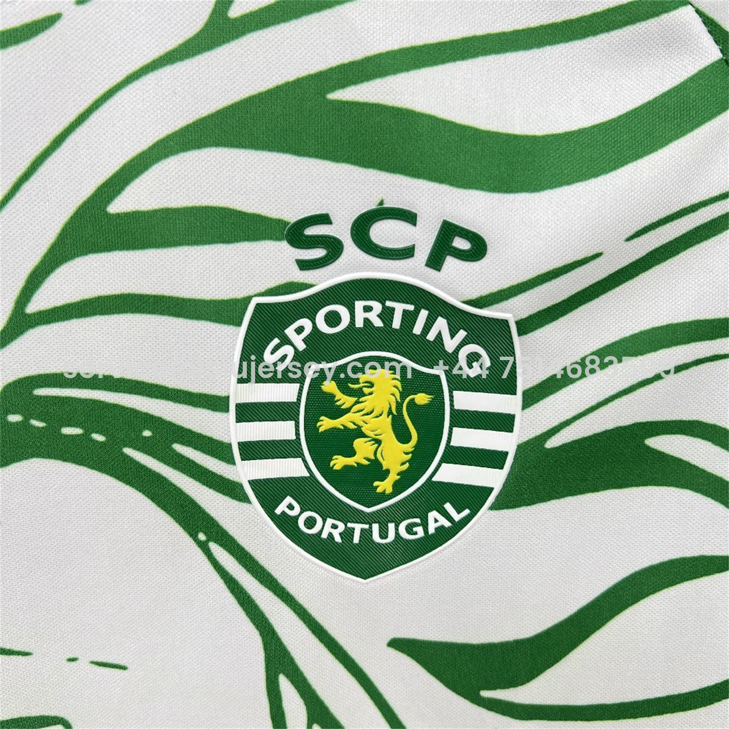 SIUjerseys-Sporting CP 25-26 Green Lion Special White Jersey - Fans Version