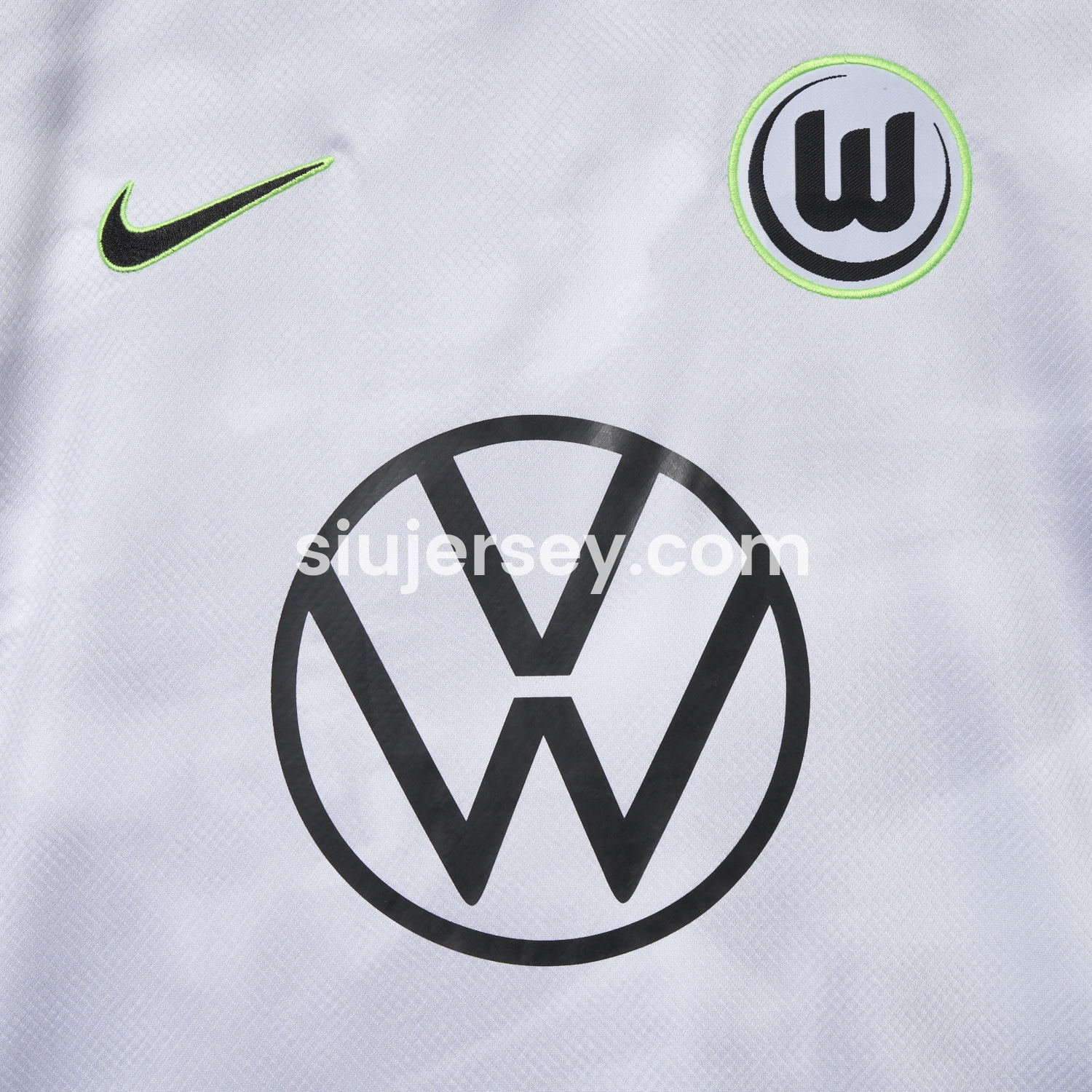 SIUjerseys-Wolfsburg 25-26 Away Grey Jersey With Sponsor - Fans Version
