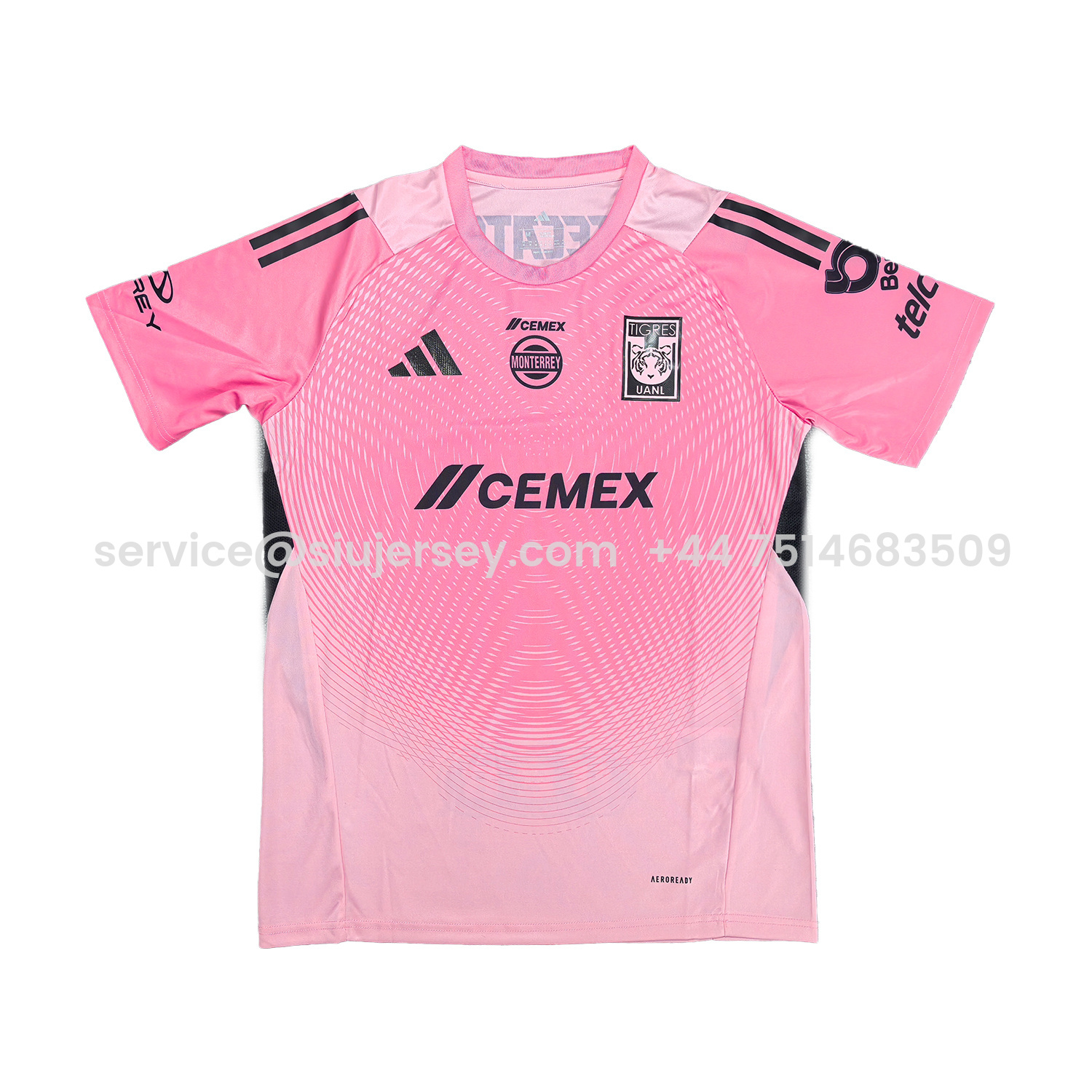 SIUjerseys-Tigres UANL 25-26 Pink Goalkeeper Jersey - Fans Version