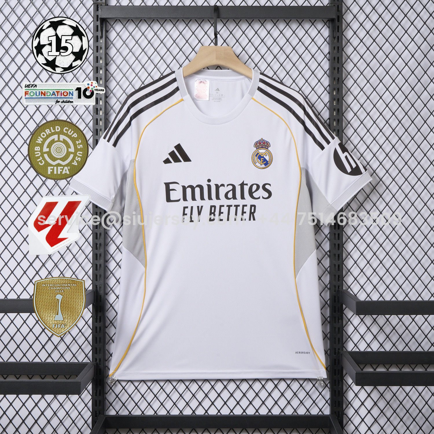 SIUjerseys-Real Madrid 25-26 Home White Jersey - Fans Version