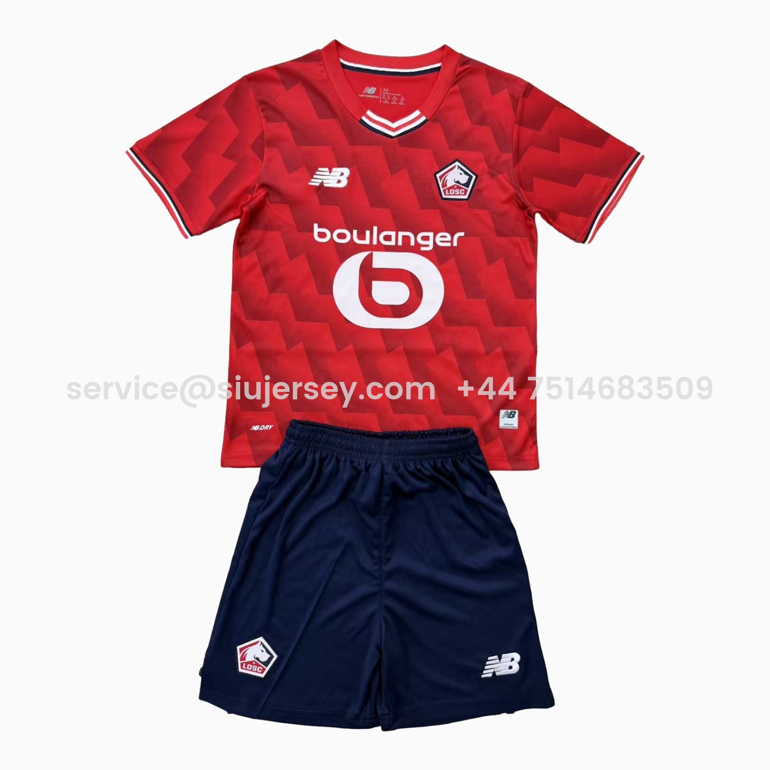 SIUjerseys-Lille 25-26 Home Men's Adult Jersey Set - Fans Version