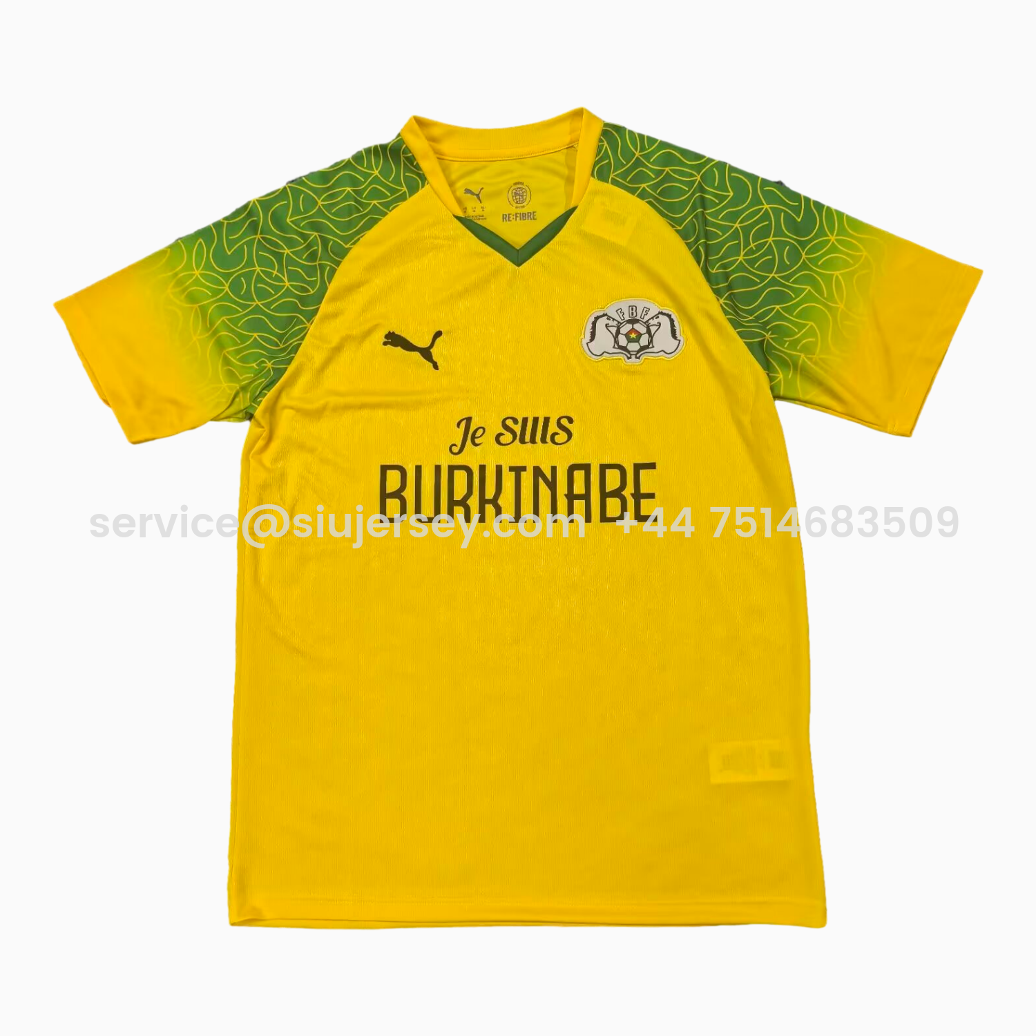 SIUjerseys-Burkina Faso 2026 Yellow Special Jersey - Fans Version