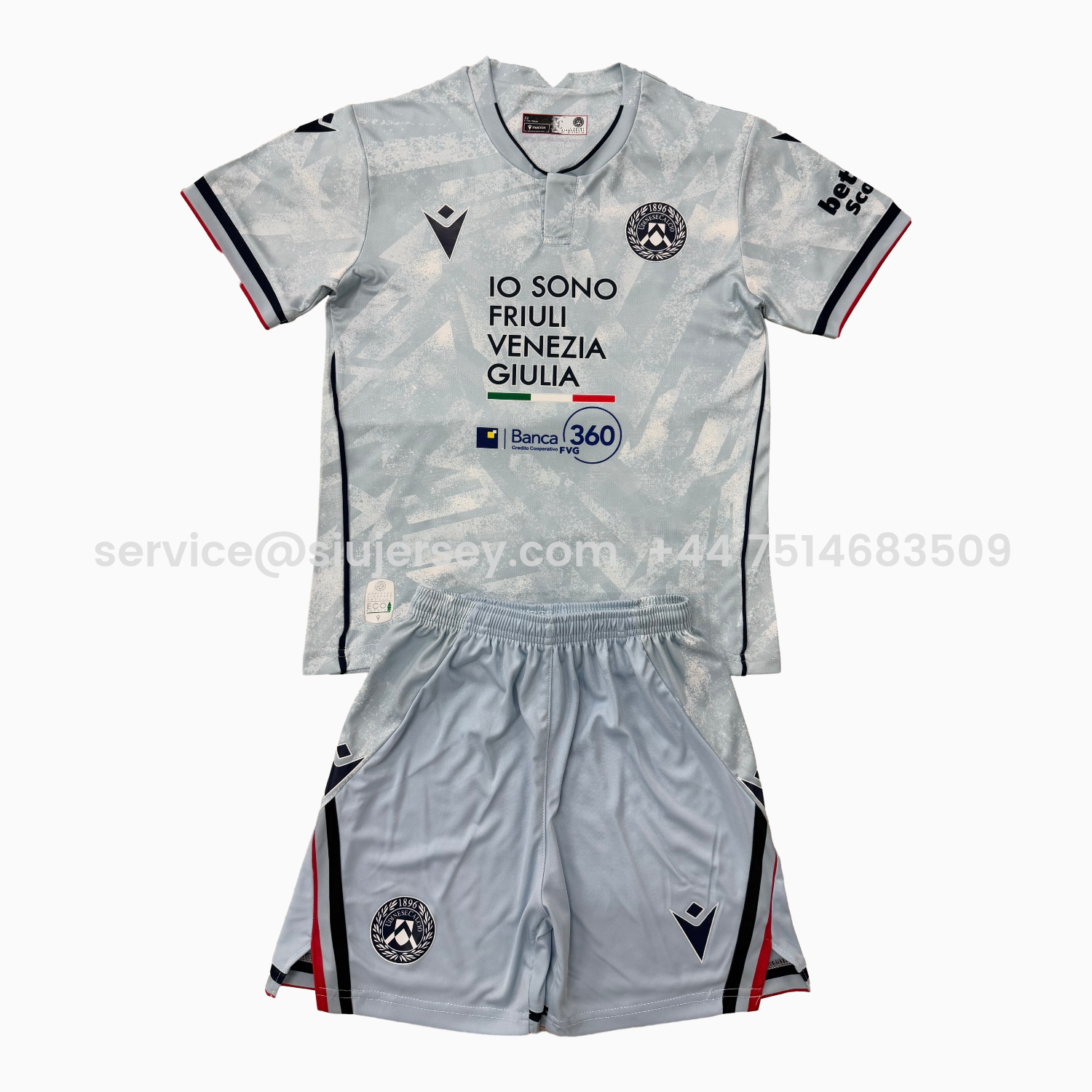 SIUjerseys-Udinese 25-26 Away Men's Adult Jersey Set - Fans Version