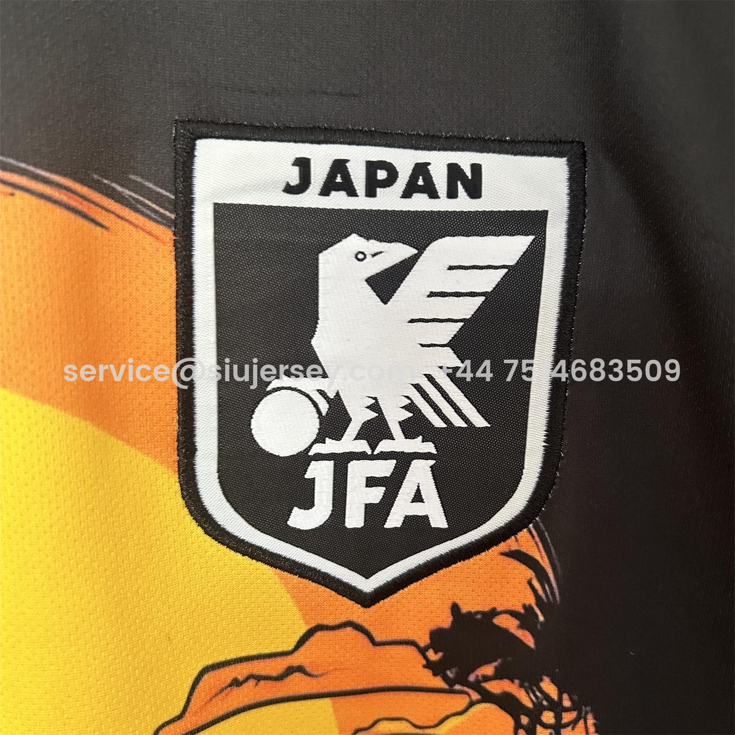 SIUjerseys-Japan 25-26 Flowing Water In Front Of The Temple At Sunset Black Special Jersey - Fans Version
