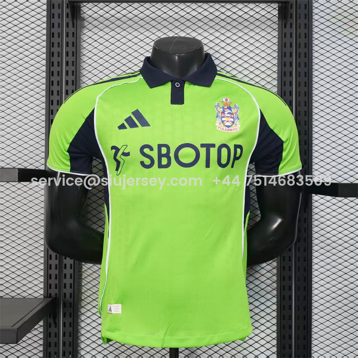 SIUjerseys-Fulham 25-26 Away Green Jersey - Player Version