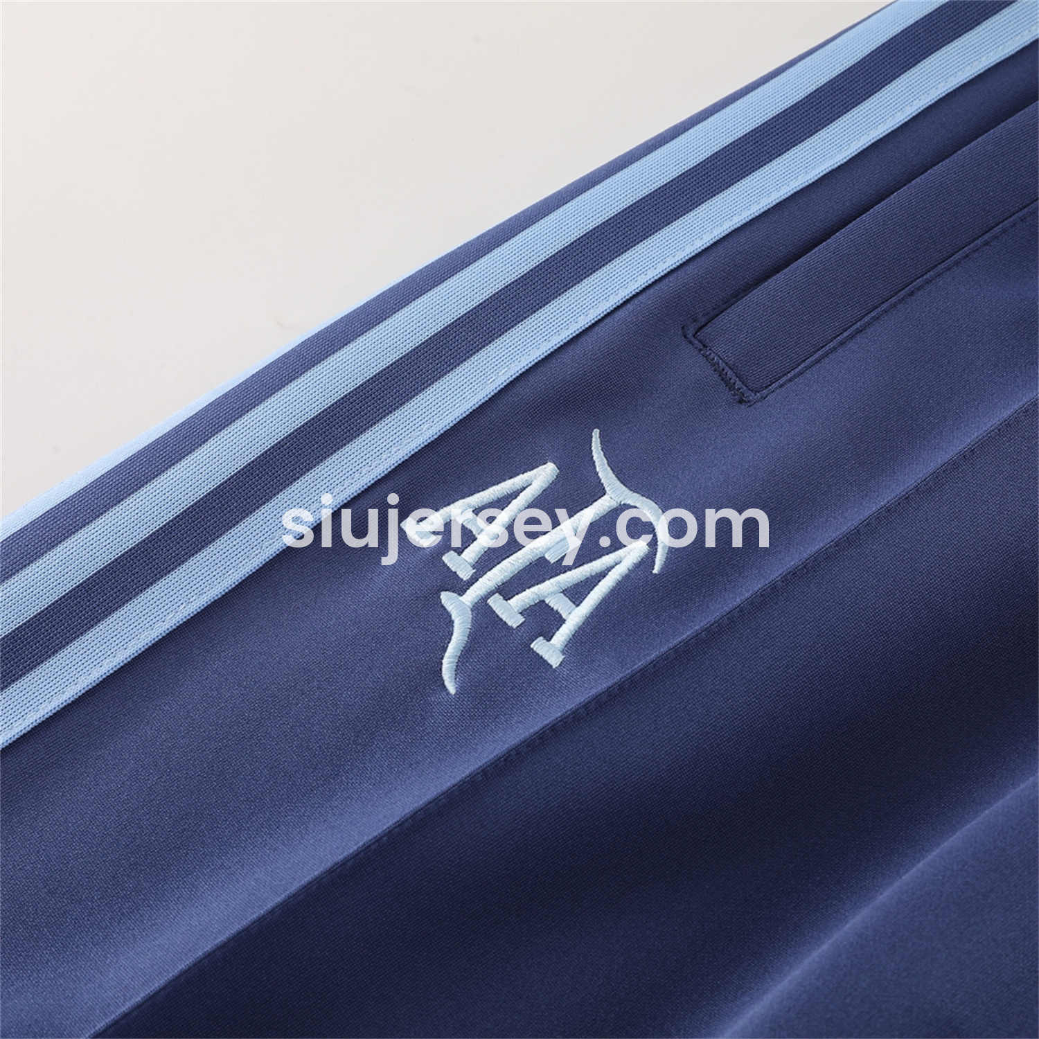 SIUjerseys-Argentina 24-25 Throwback Jacket Training Tracksuit - Light Blue Jackets & Blue Pants