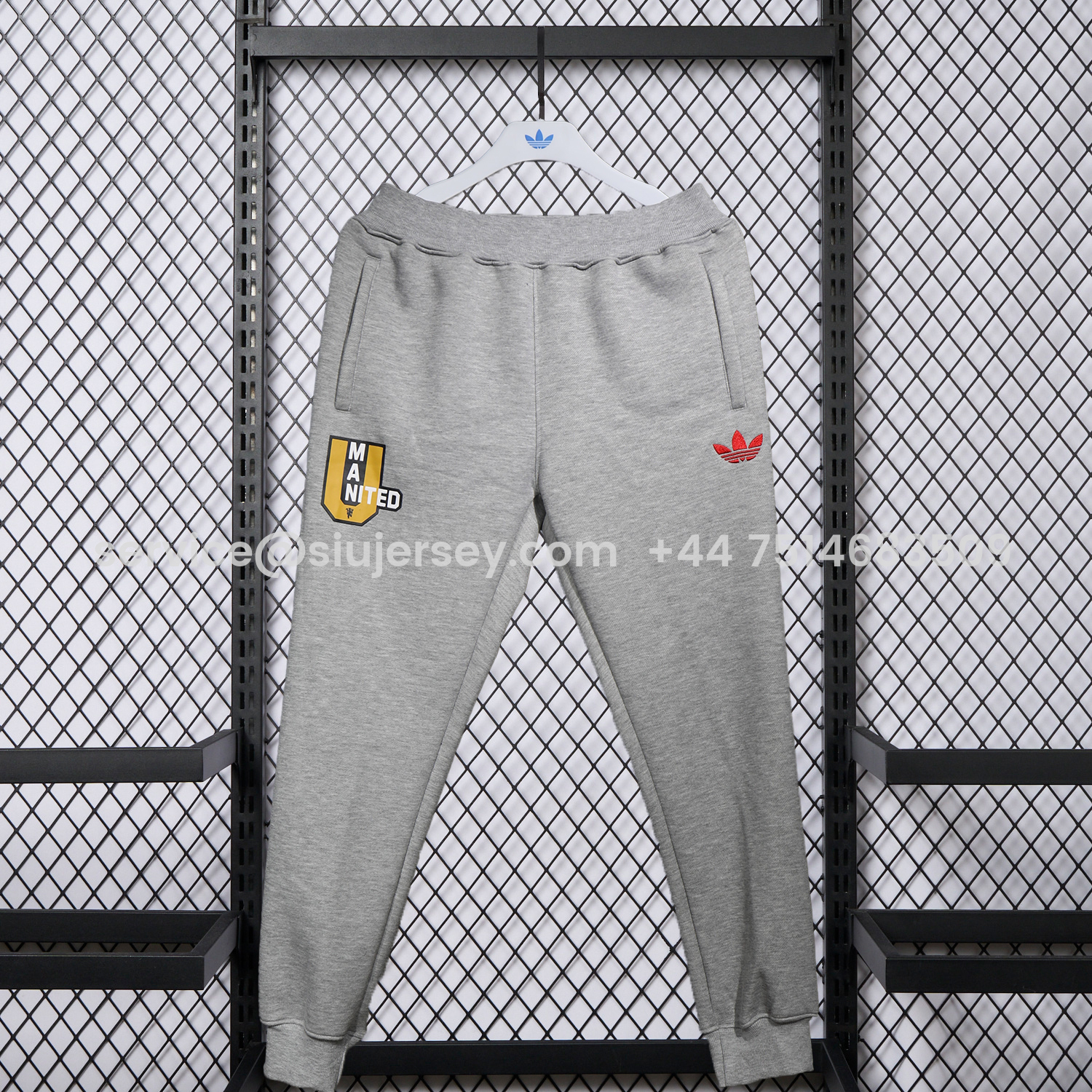 SIUjerseys-Manchester United 25-26 Pure Color Training Set - Grey Top and Grey Pants