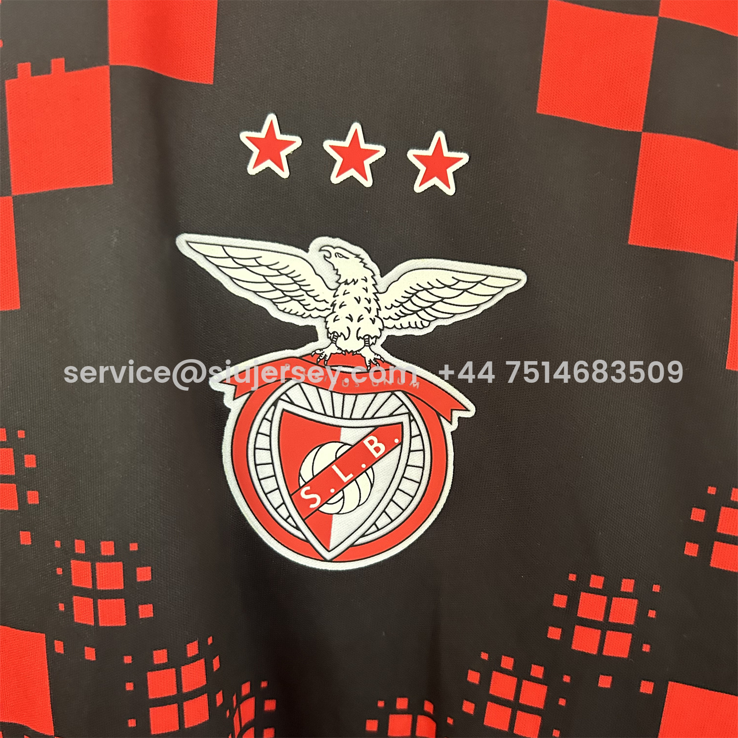 SIUjerseys-Benfica 25-26 Black Red Pre-Match Training Jersey - Fans Version