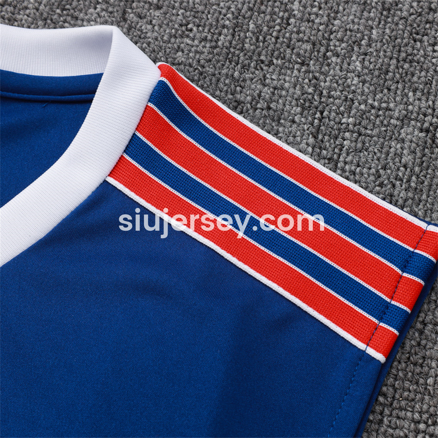 SIUjerseys-Arsenal 25-26 Throwback Trefoil Vest Training Set - Royal Blue Vest and Shorts