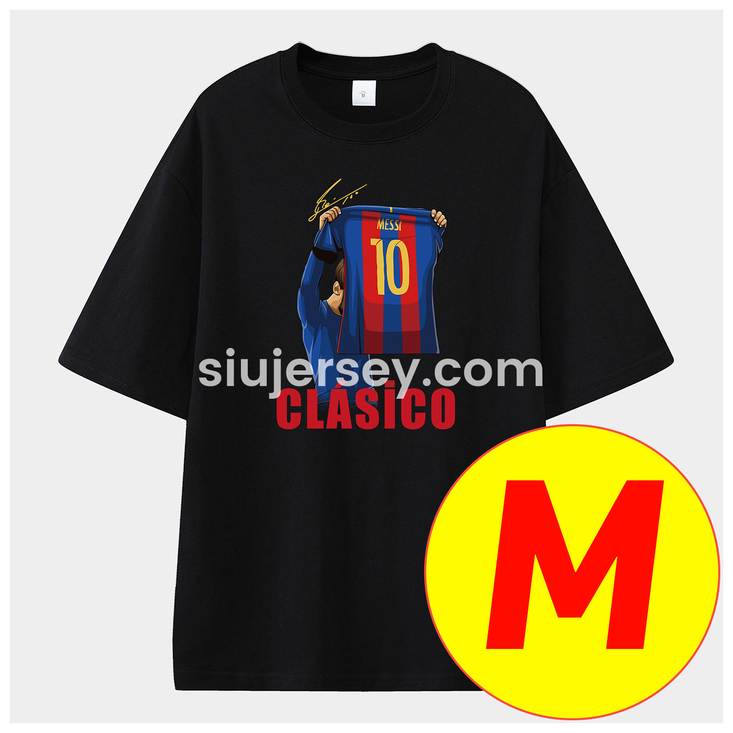 SIUjerseys-Messi GOAT Argentina Barcelona INT M.A.M Unisex Pure Cotton T-shirt