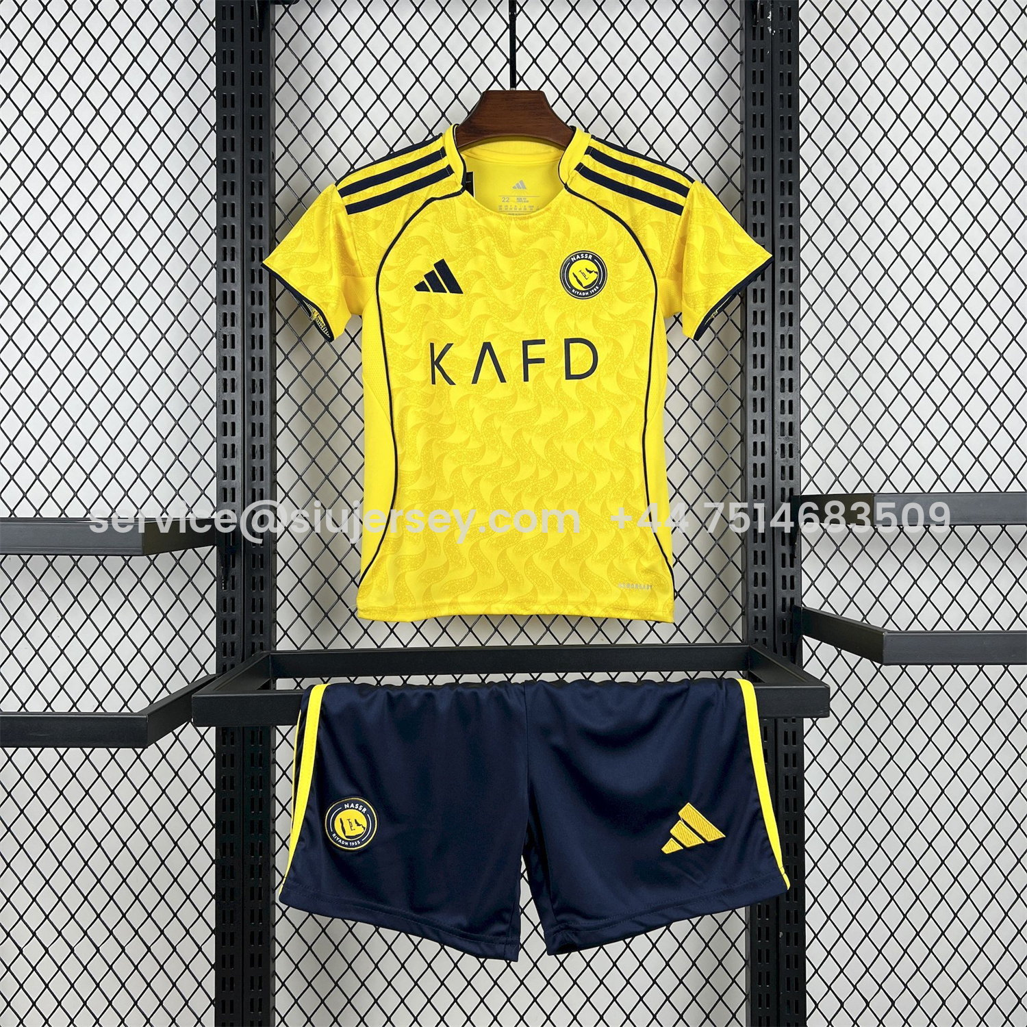 SIUjerseys-Al Nassr Riyadh Victory 25-26 Home Kids Kit