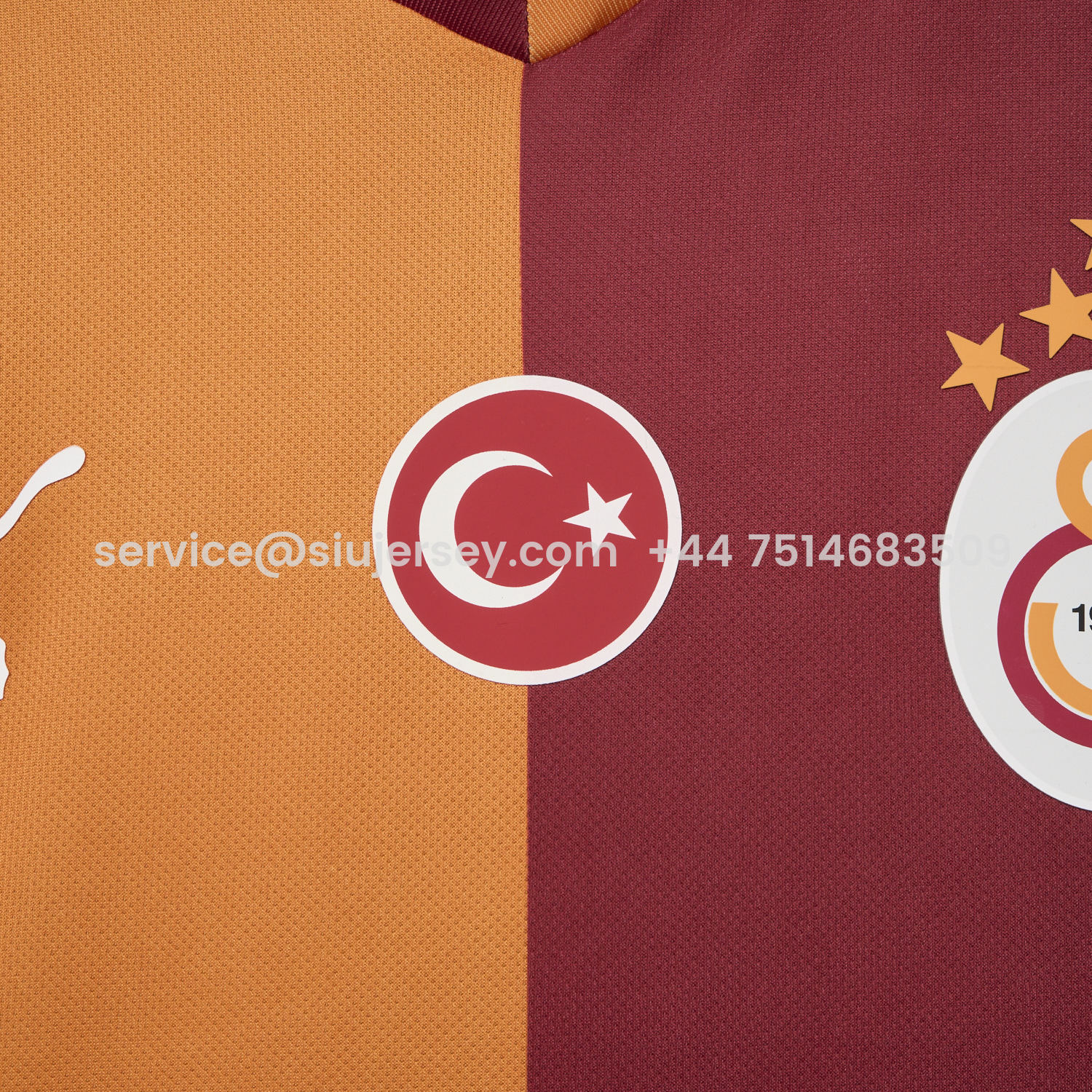 SIUjerseys-Galatasaray 25-26 Home Unsponsored Jersey with Five Stars - Fans Version