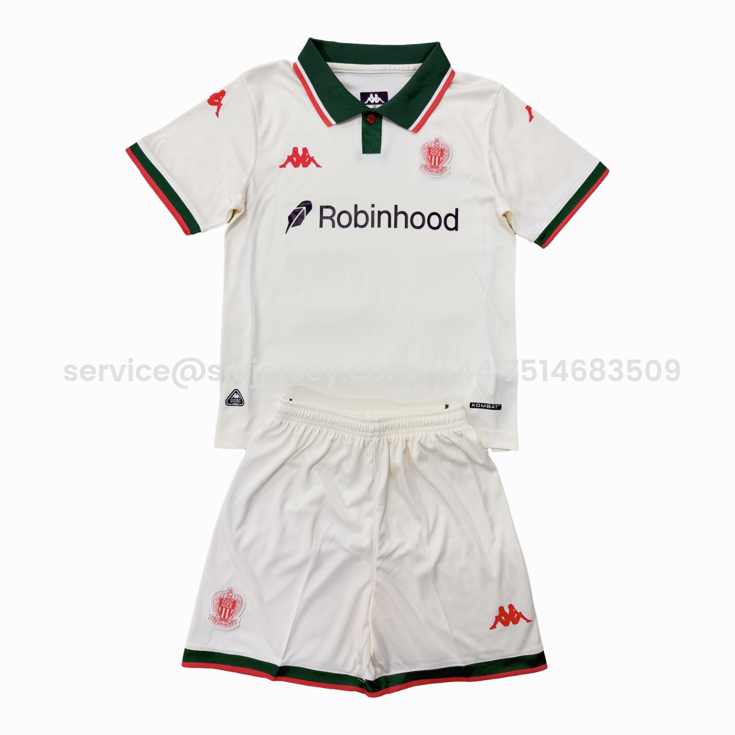 SIUjerseys-Nice 25-26 Away Men's Adult Jersey Set - Fans Version