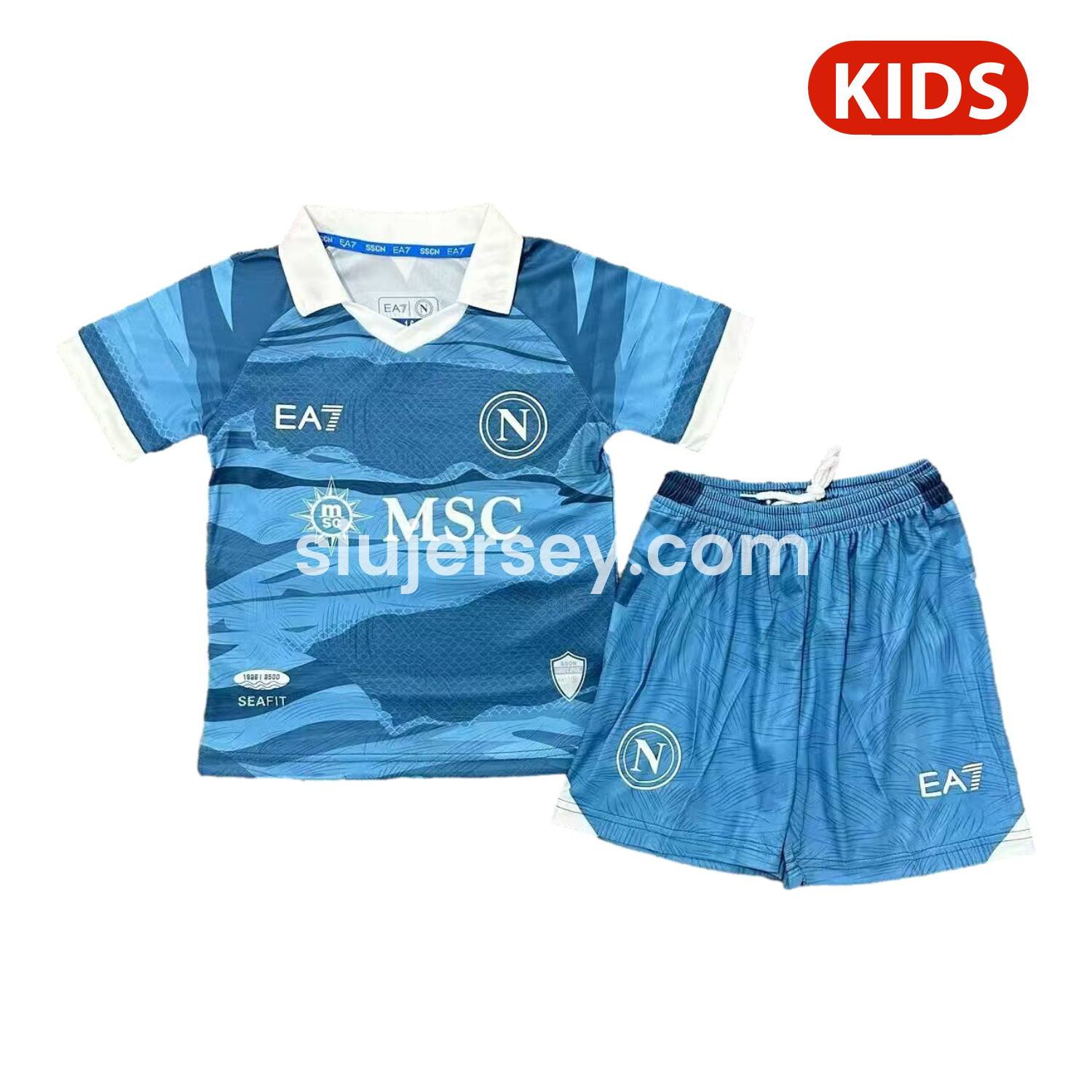 SIUjerseys-Napoli 24-25 Partenope Special Edition Kids Kit