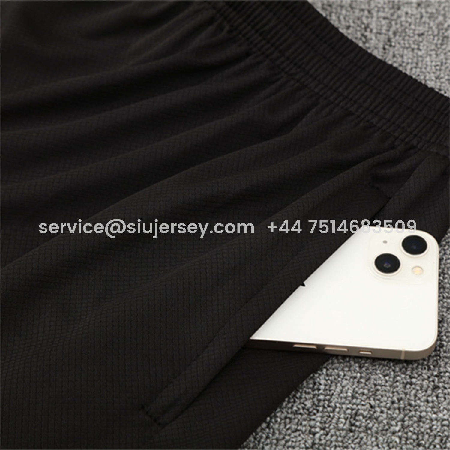 SIUjerseys-Brazil 25-26 Kids Short-Sleeve Training Set - Black Top & Black Shorts