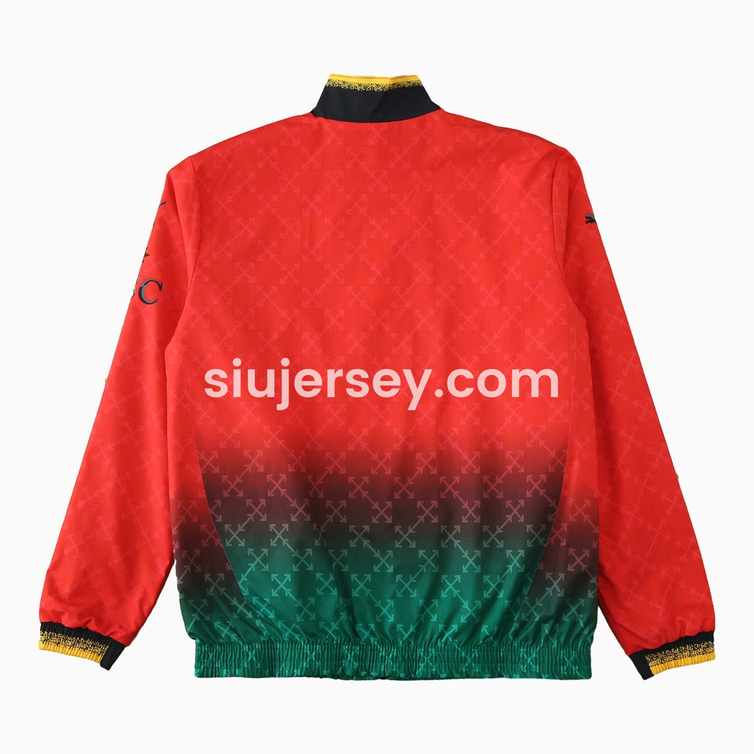 SIUjerseys-AC Milan 24-25 Fourth “Diavoli” Special Edition Double Sided Reversible Windbreaker - Black & Red