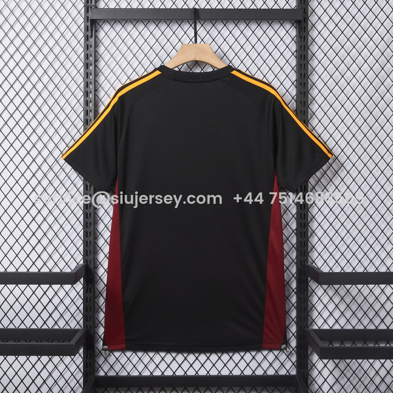 SIUjerseys-AS Roma 25-26 Travel Special Black Jersey - Fans Version
