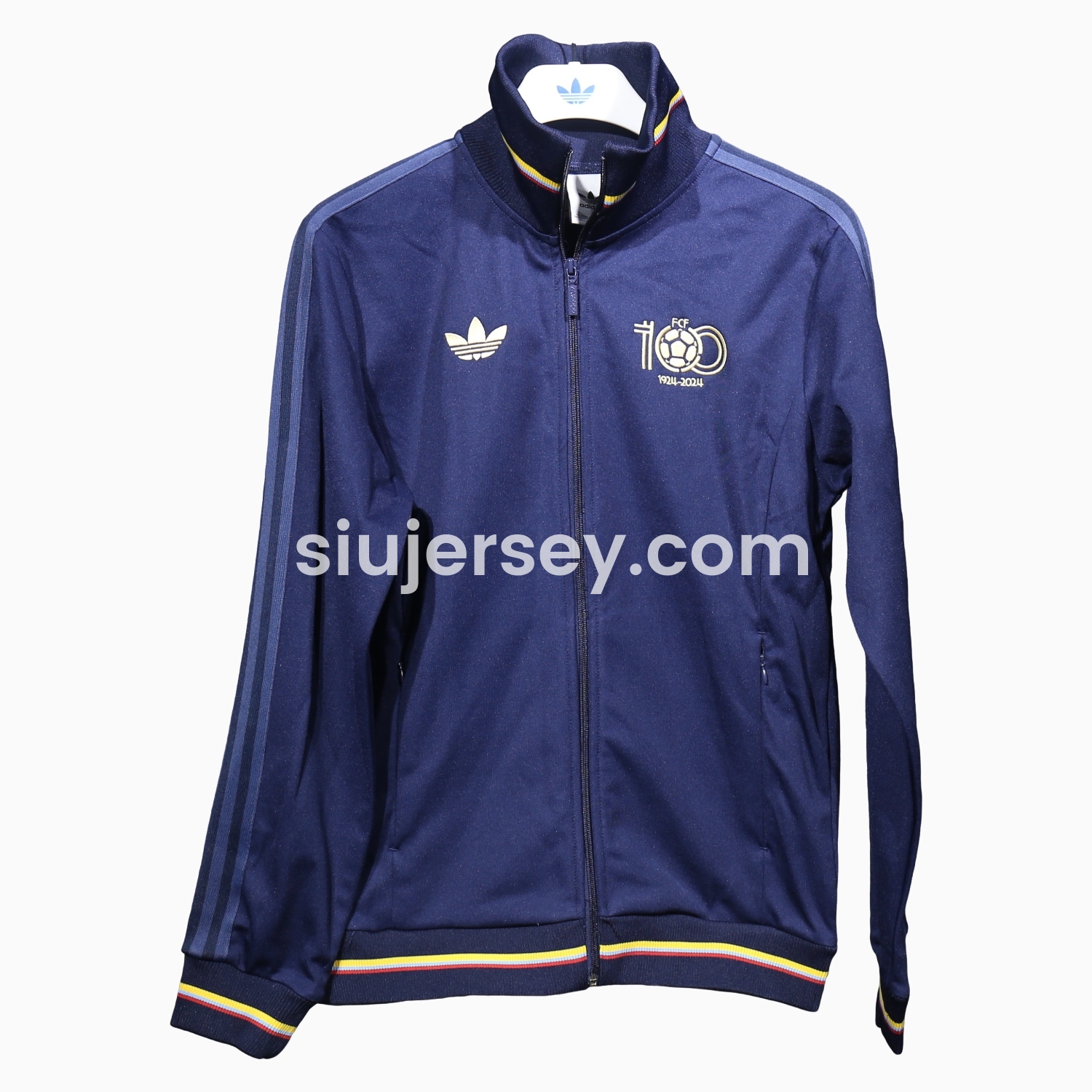 SIUjerseys-Colombia 2024 100th Anniversary Jacket Training Tracksuit - Deep Blue