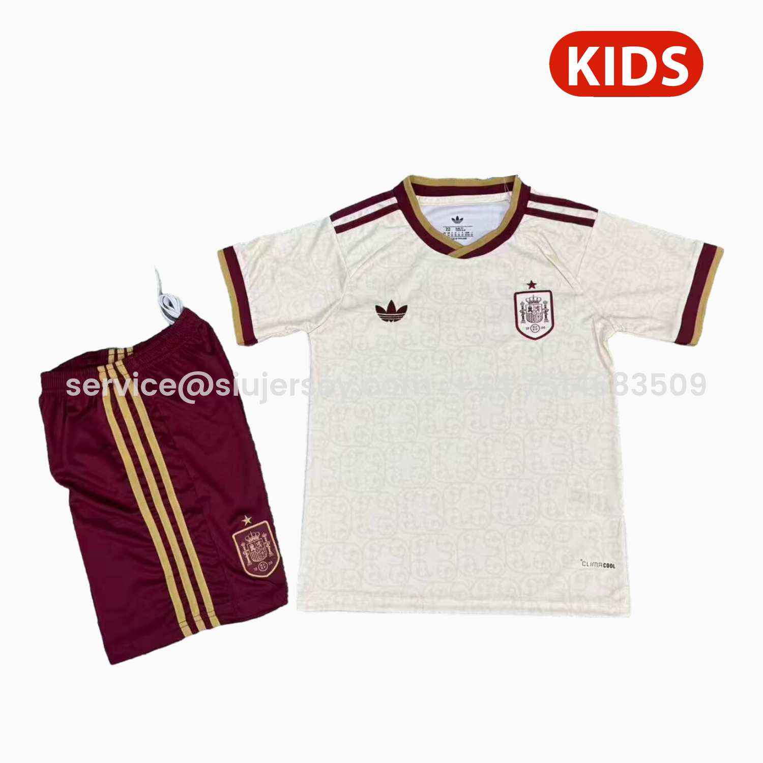 SIUjerseys-Spain 2026 Away Kids Kit