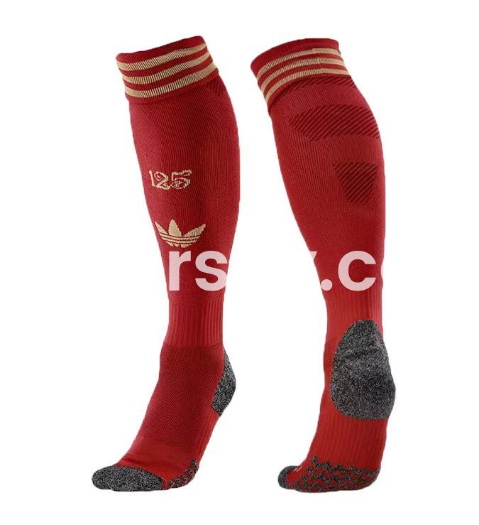 SIUjerseys-Bayern Munich 2025 125th Anniversary Socks - Red