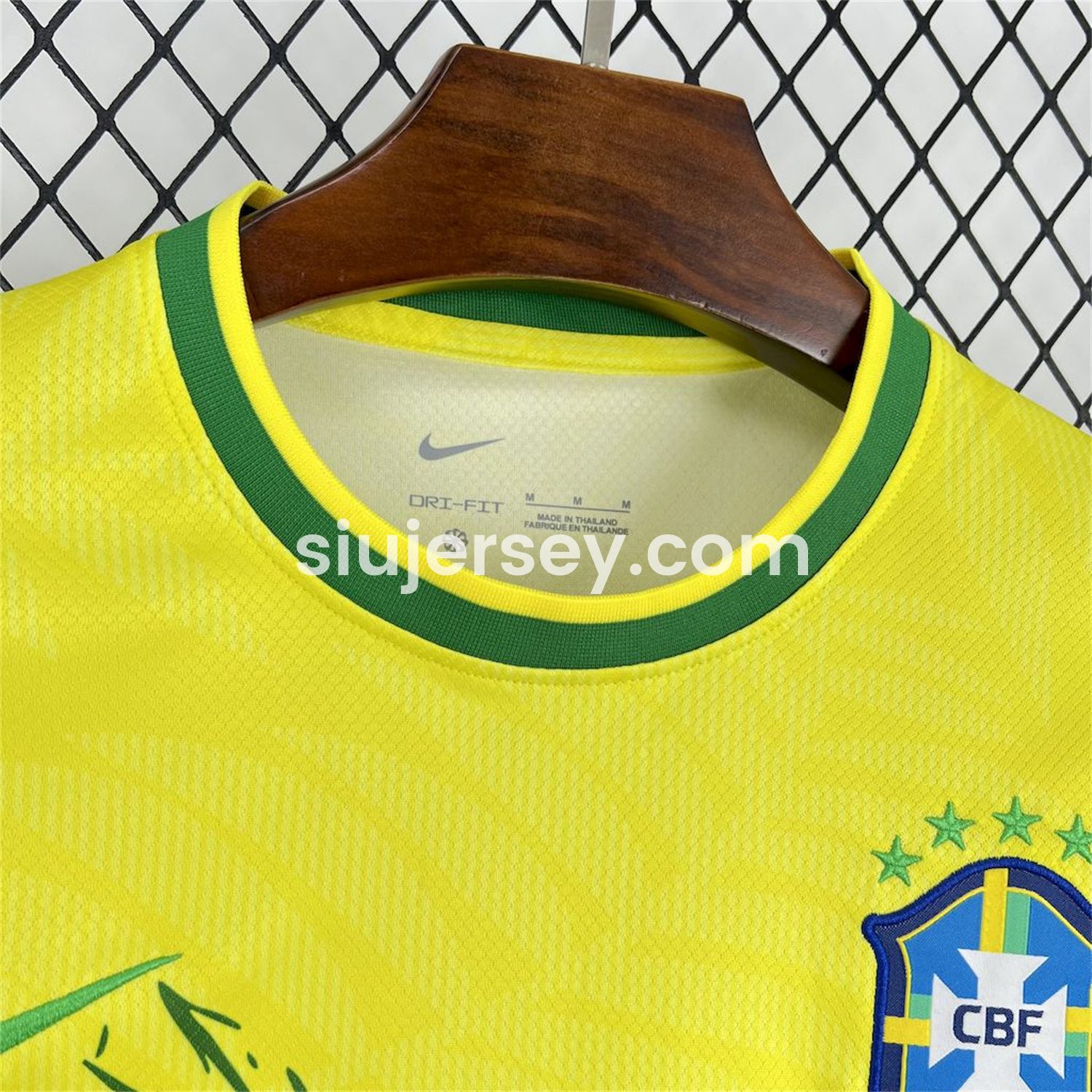 SIUjerseys-Brazil 25-26 Green Dove Yellow Jersey - Fans Version