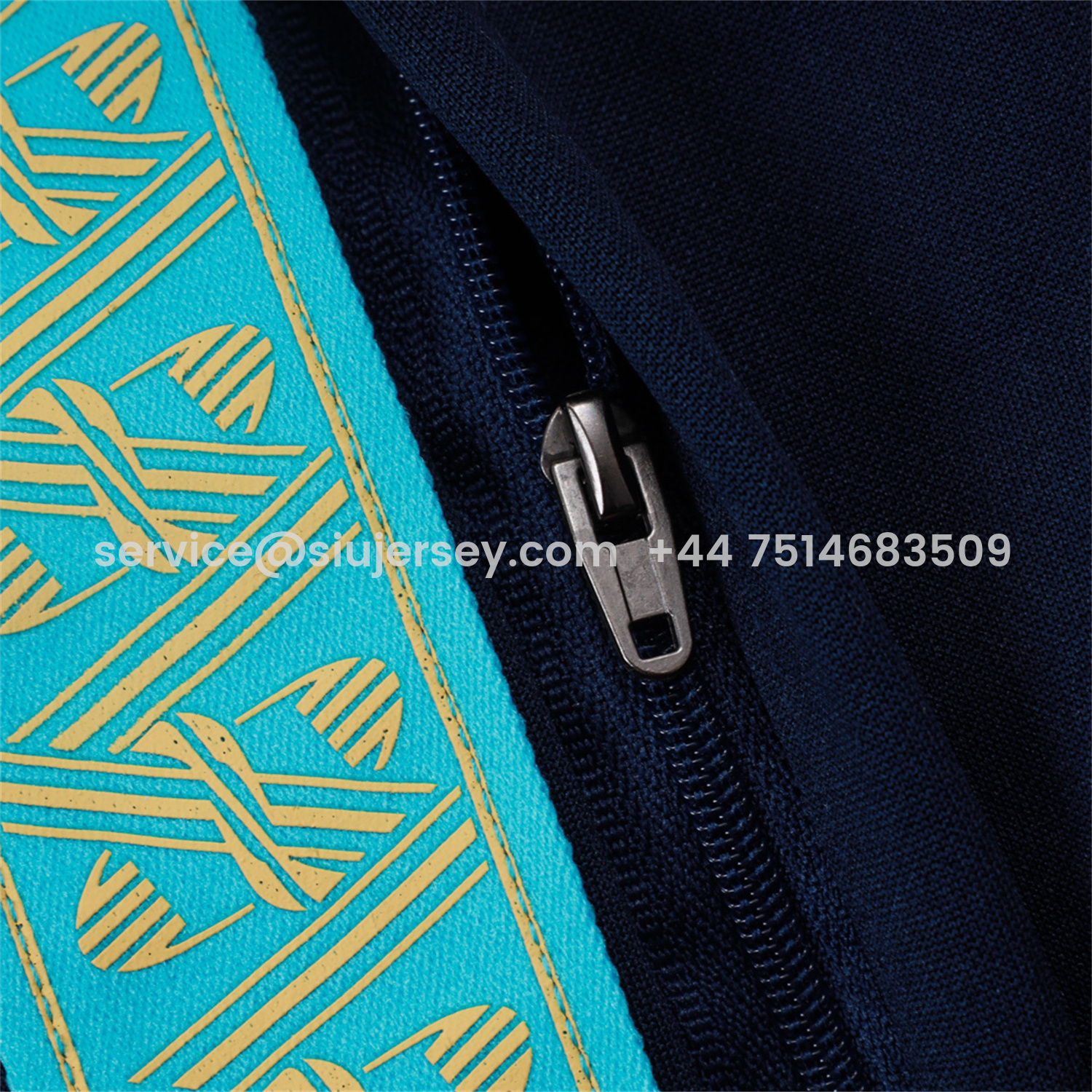 SIUjerseys-Marseille 25-26 Long Sleeve Training Set - White Top & Dark Blue Pants