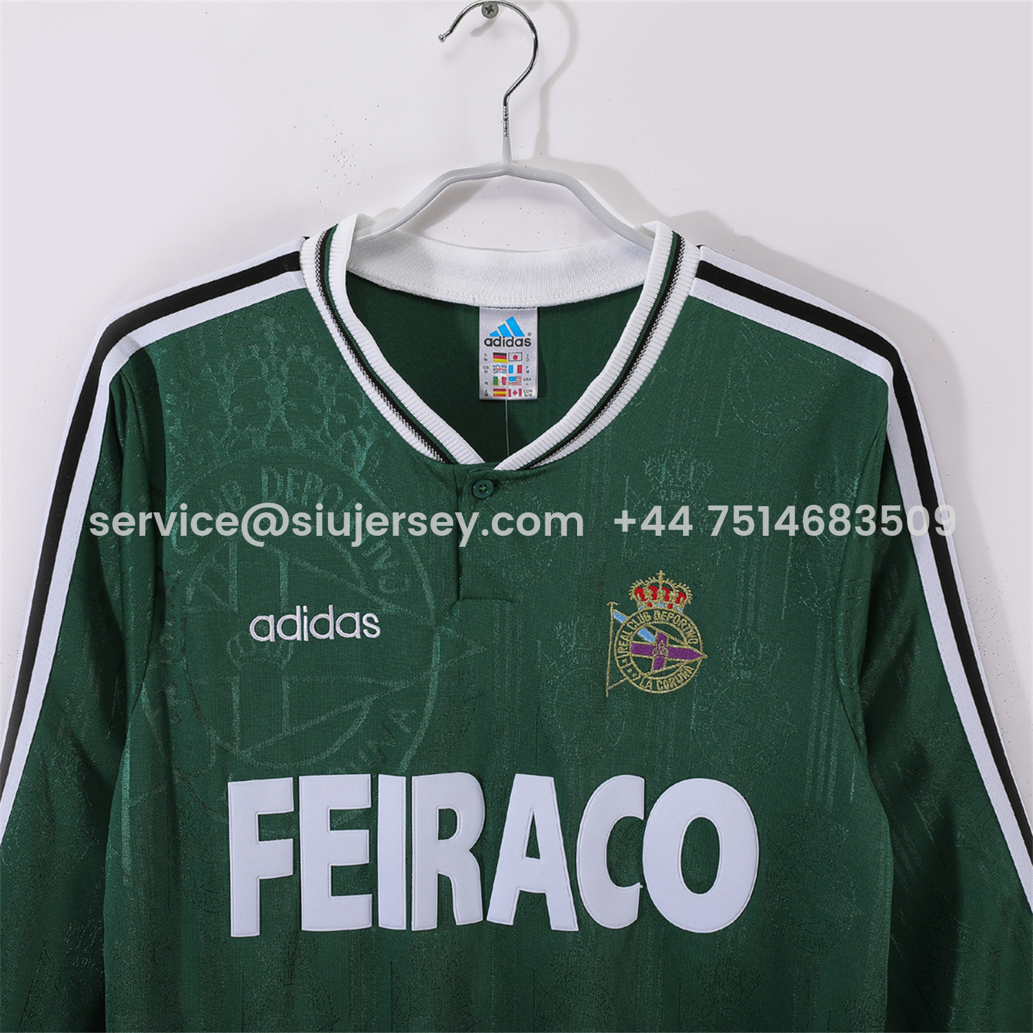 SIUjerseys-Retro Deportivo de La Coruña 1999-00 Away Long Sleeves Jersey