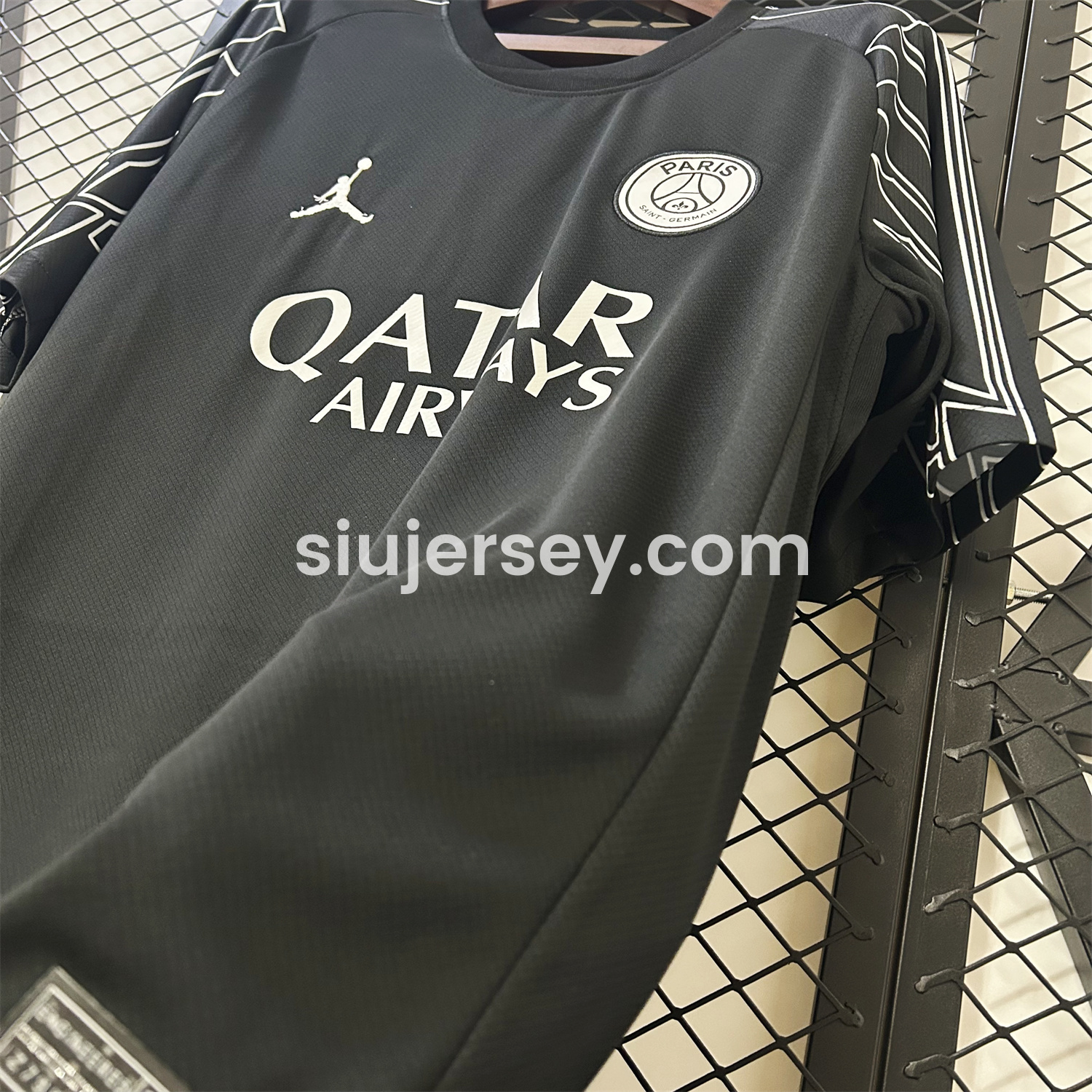 SIUjerseys-Paris Saint-Germain PSG 24-25 Fourth Black Jersey - Fans Version