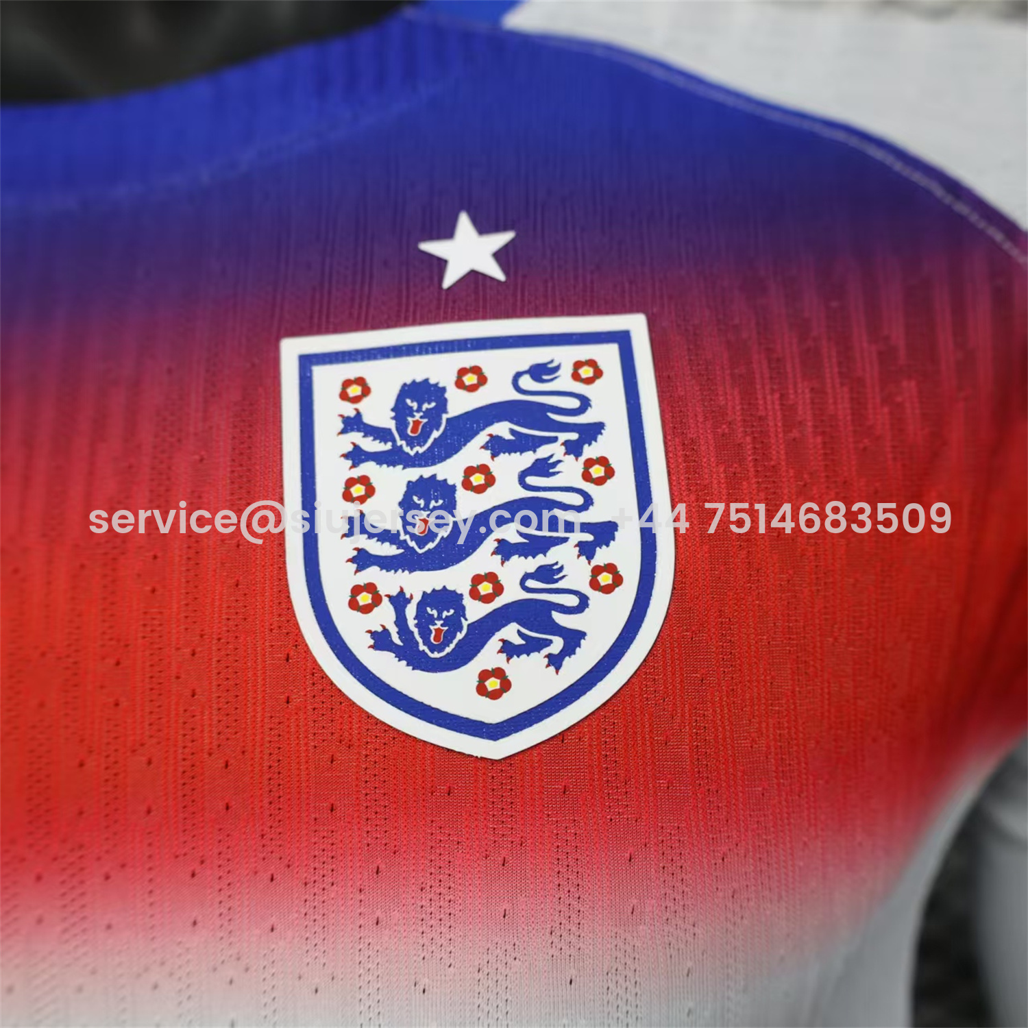 SIUjerseys-England 2025 Women's Team Home Jersey - Men's Long Sleeves Player Version
