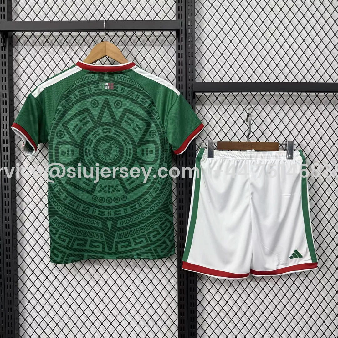 SIUjerseys-Mexico 25-26 Home (Informal-release Version) Kids Kit