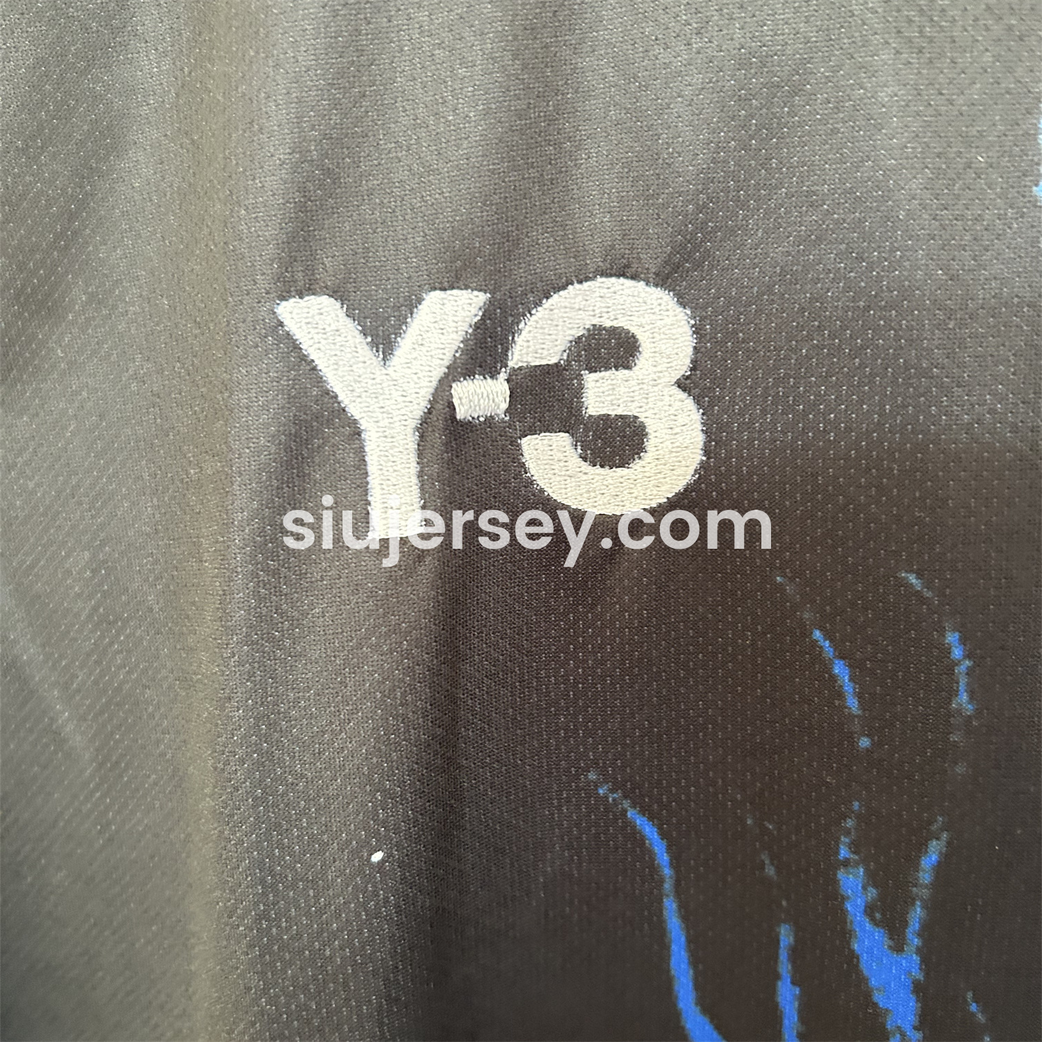 SIUjerseys-Japan 25-26 Y-3 Blue Flame Black Special Jersey - Fans Version