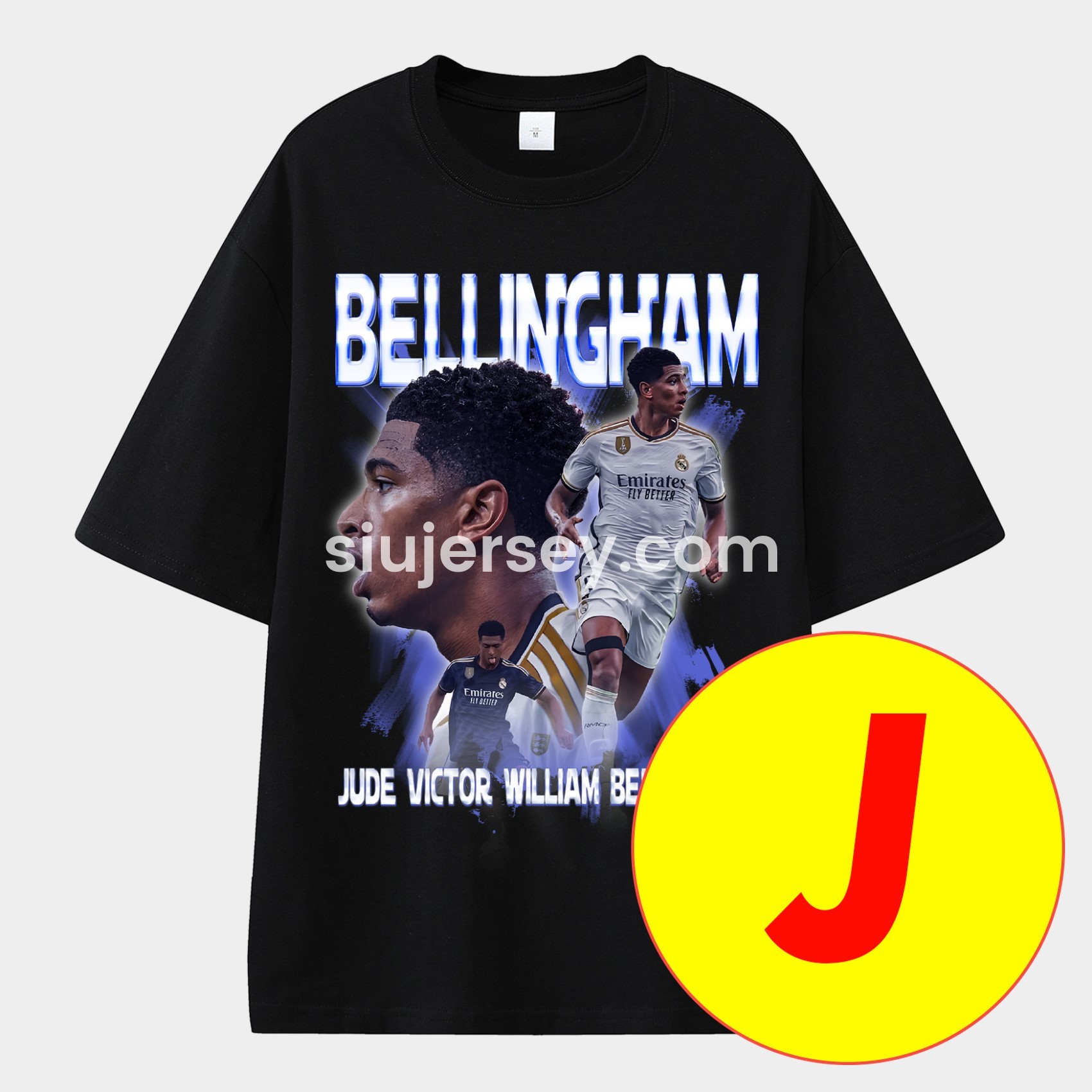 SIUjerseys-Bellingham Real Madrid England Unisex Pure Cotton T-shirt