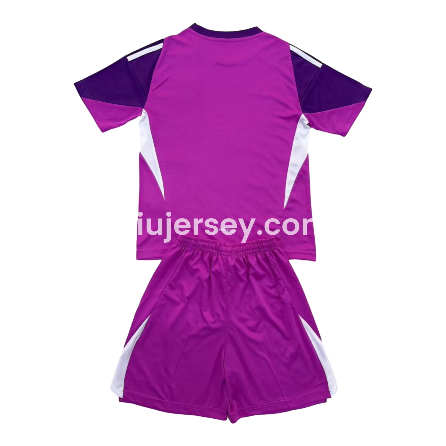 SIUjerseys-Real Madrid 25-26 Purple Goalkeeper Kids Kit