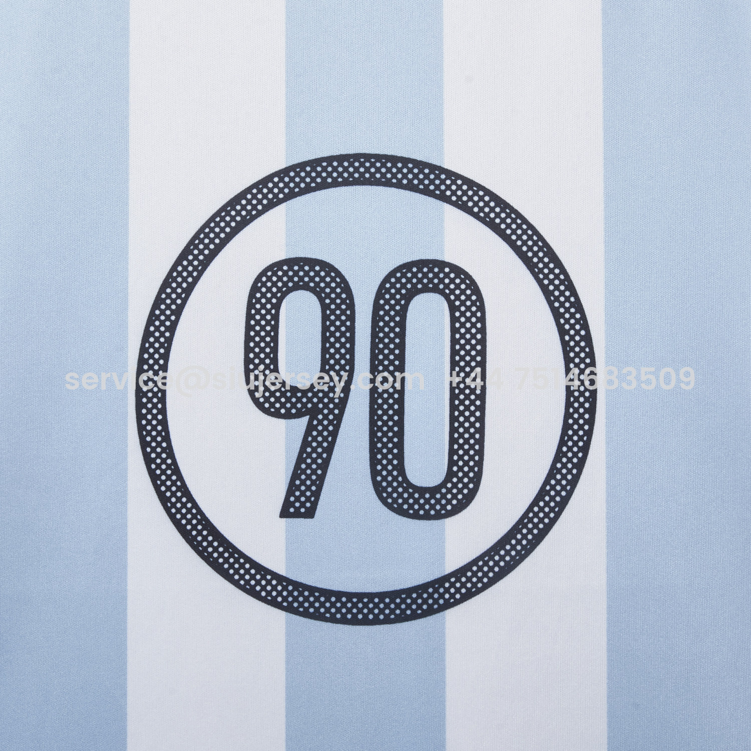 SIUjerseys-Argentina 25-26 Retro Style Total 90 Blue White Jersey - Fans Version