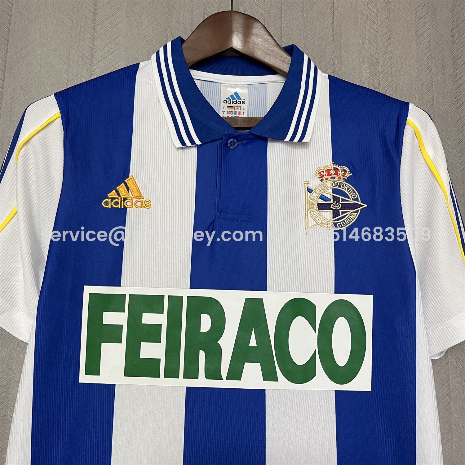 SIUjerseys-Retro Deportivo de La Coruña 1999-00 Home Jersey