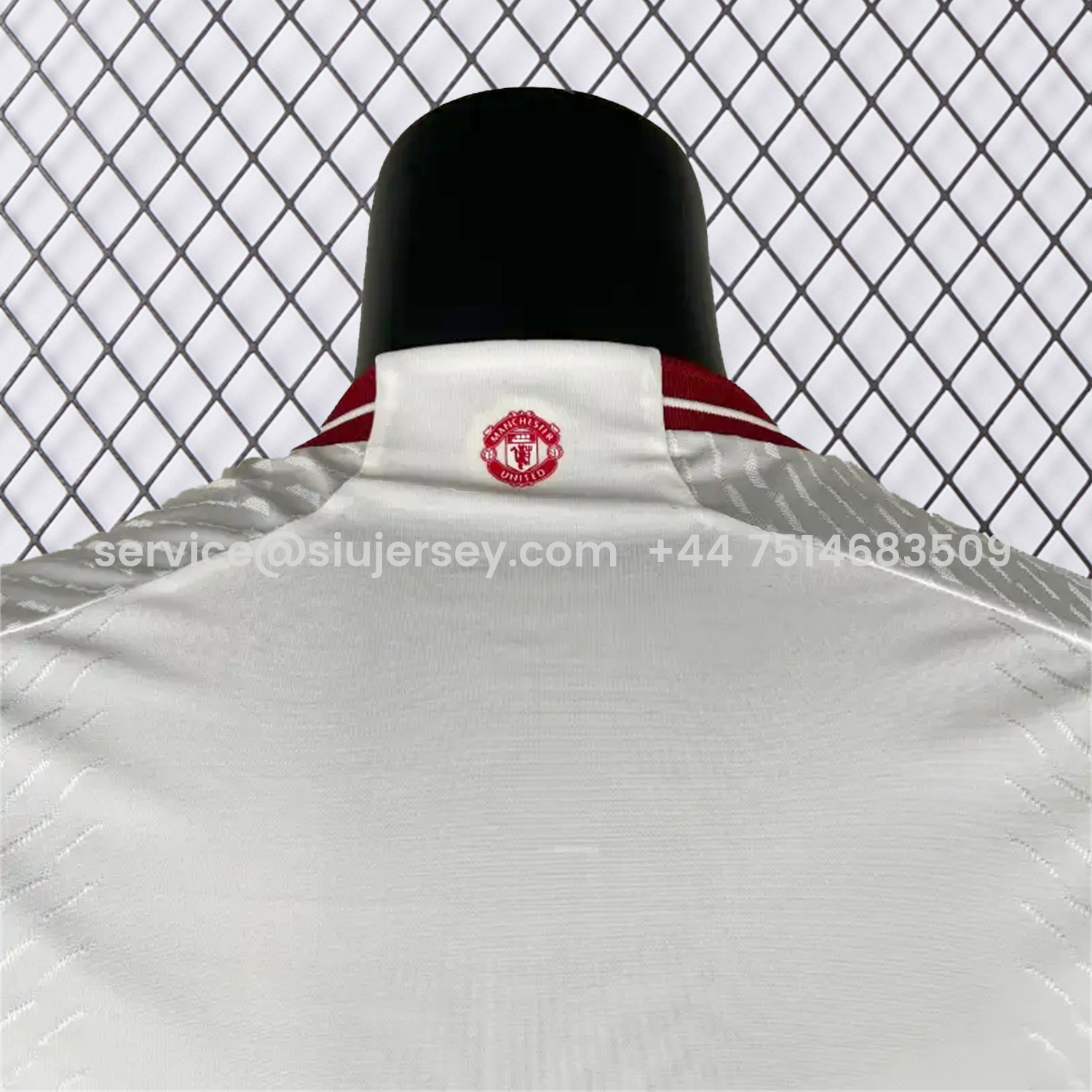 SIUjerseys-Retro Manchester United 2023-24 Away White Jersey - Player Version
