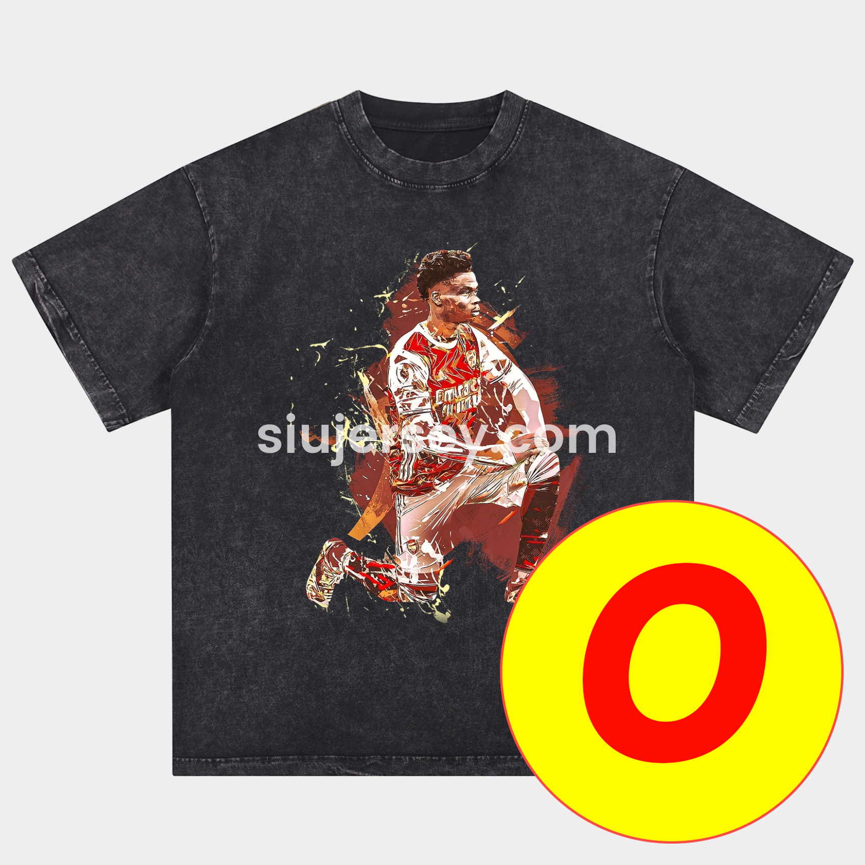SIUjerseys-Arsenal Henry Wenger Saka Gunners Oversized Washed T-Shirt