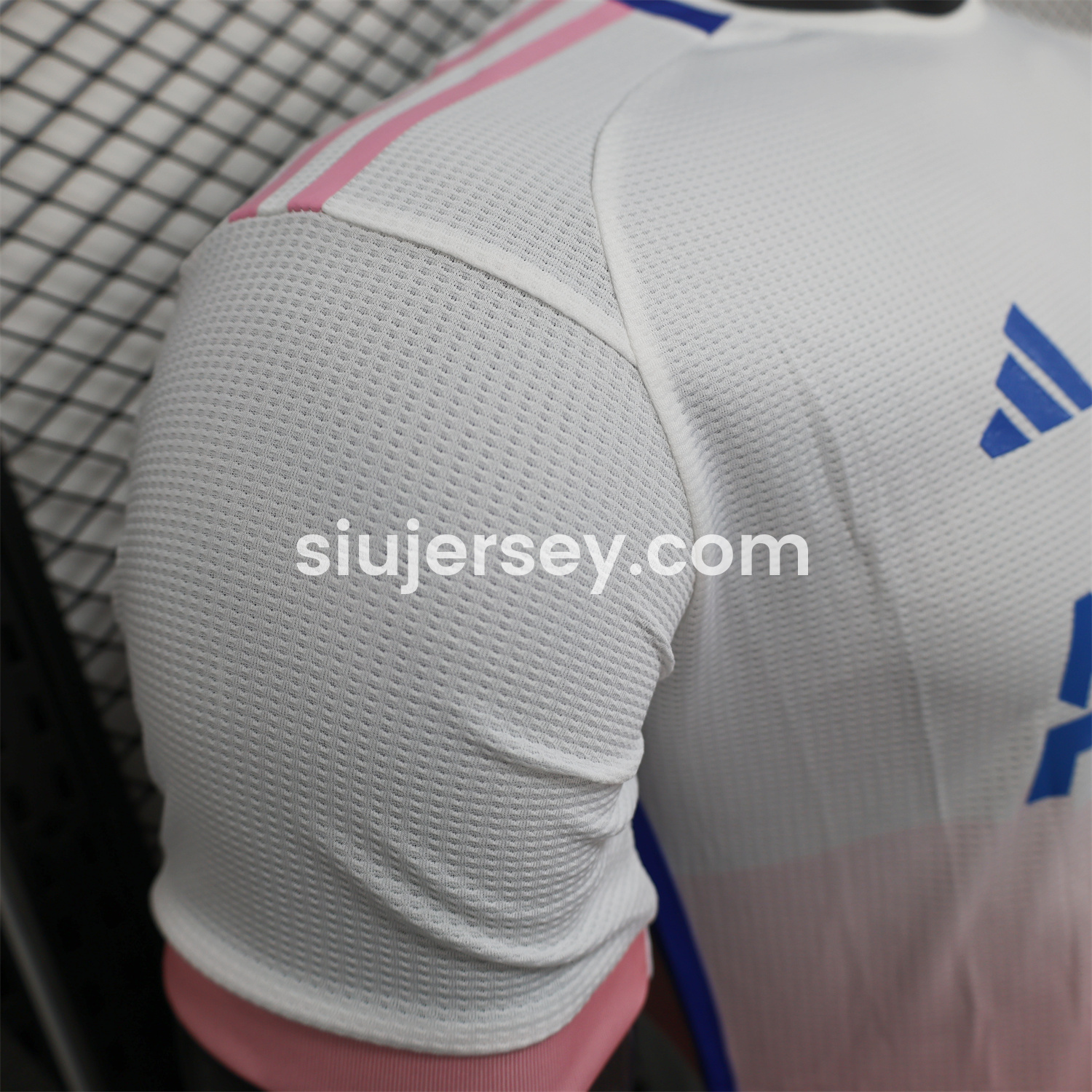 SIUjerseys-Algeria 25-26 Pink Mountains Silhouette White Jersey - Player Version