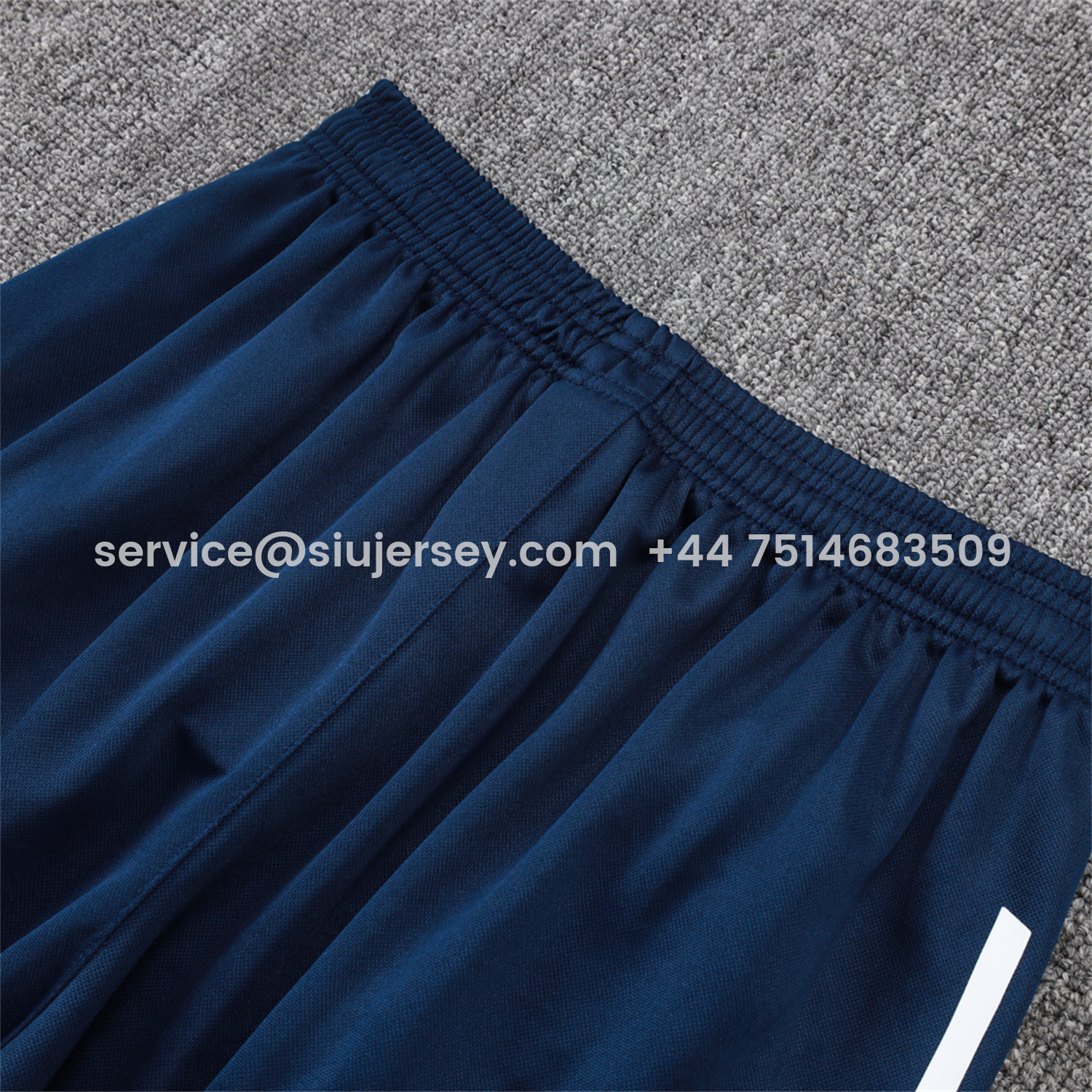 SIUjerseys-Real Madrid 25-26 Short-Sleeve Training Set - Royal Blue Vest & Shorts