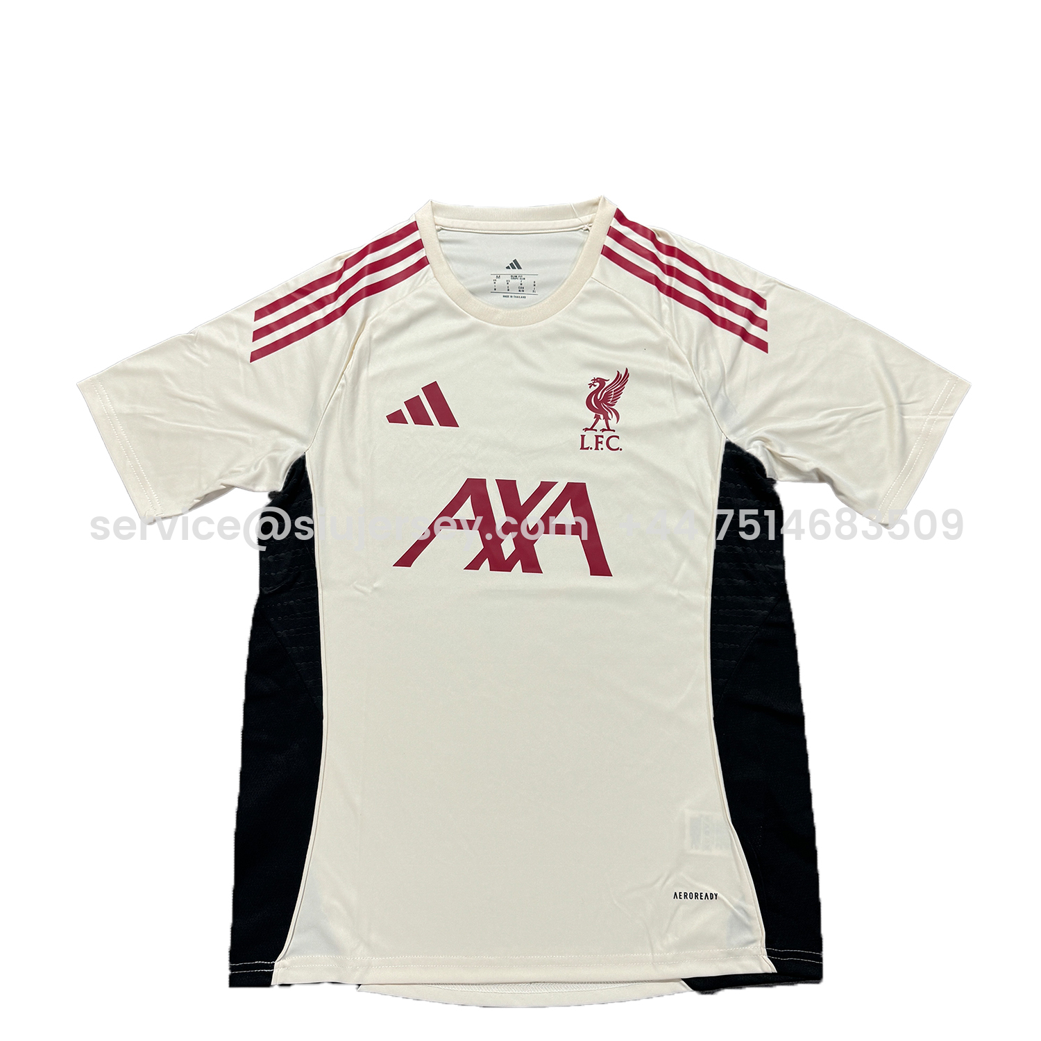 SIUjerseys-Liver.pool 25-26 AXA White Training Jersey - Fans Version
