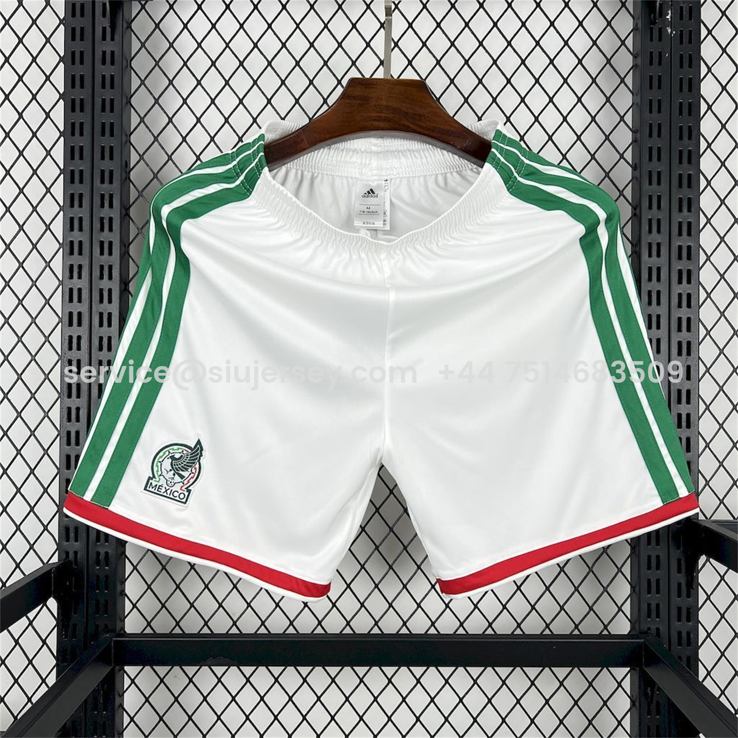 SIUjerseys-Mexico 2026 Home White Shorts - Fans Version