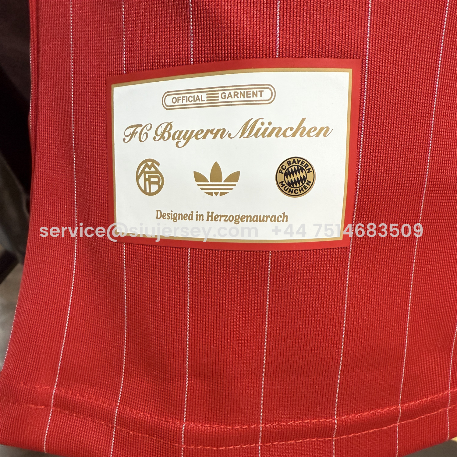 SIUjerseys-Bayern Munich 25-26 Trefoil Red And White Travel Jersey - Player Version