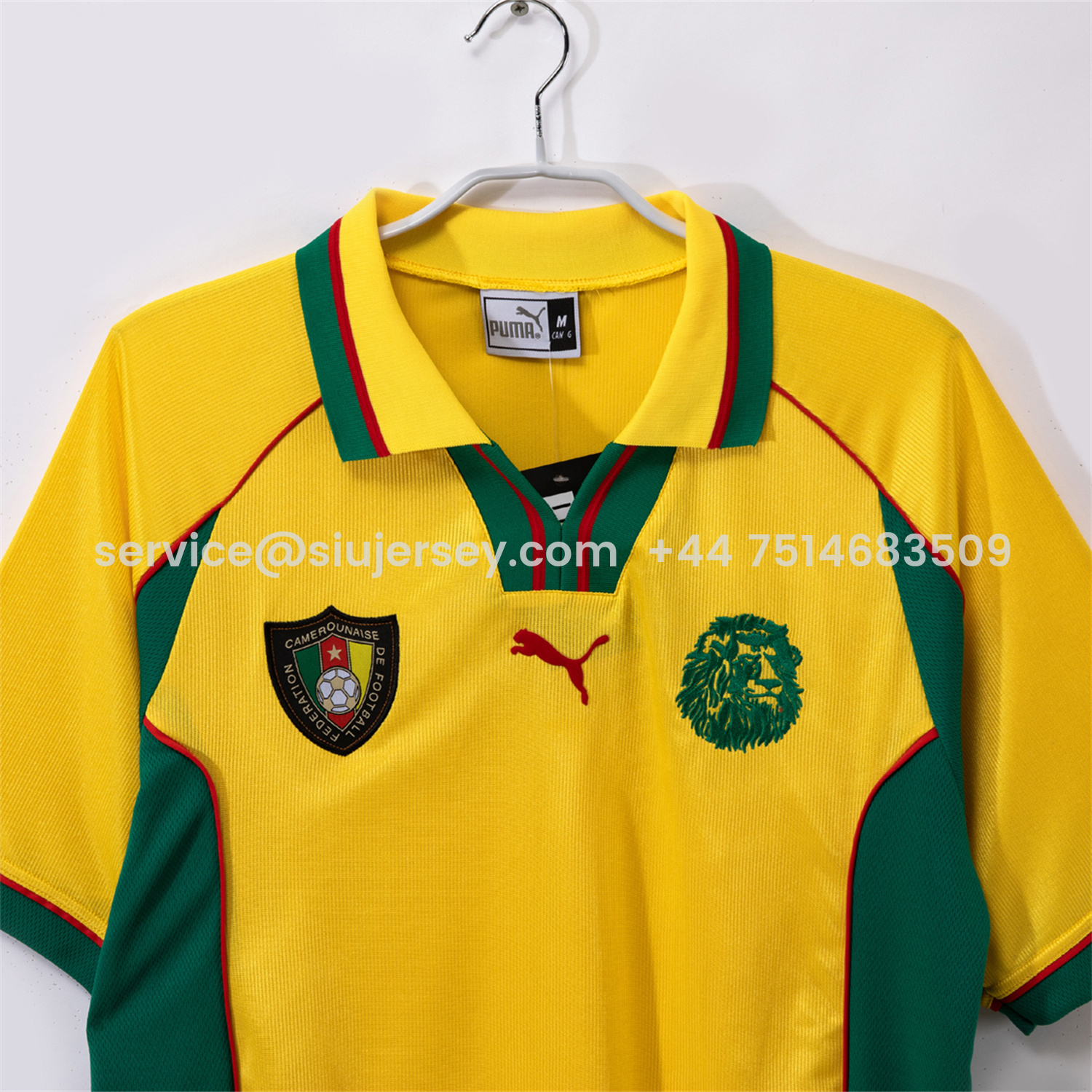 SIUjerseys-Retro Cameroon 1998-99 Away Yellow Jersey