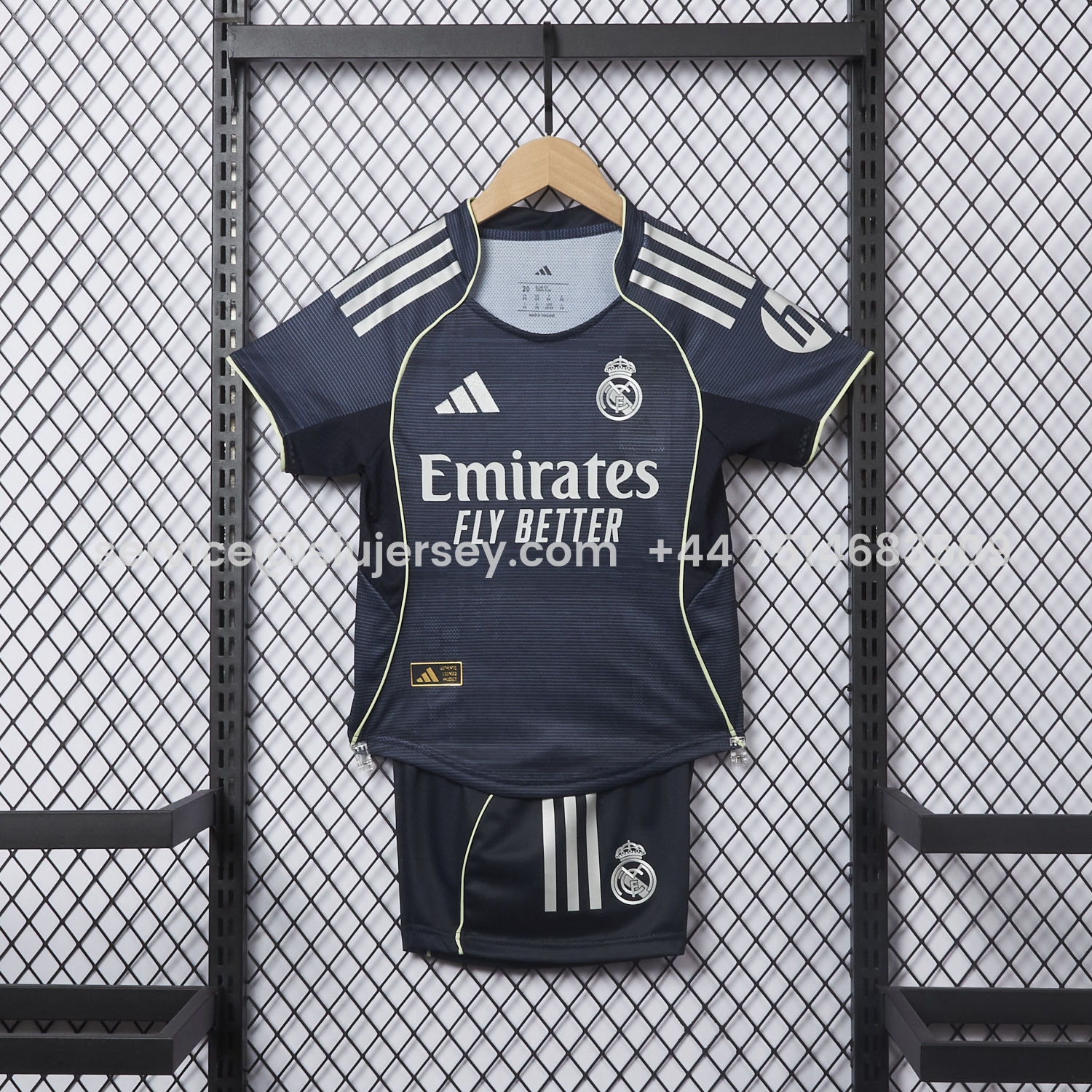 SIUjerseys-Real Madrid 25-26 Away Kids Kit - Player Version