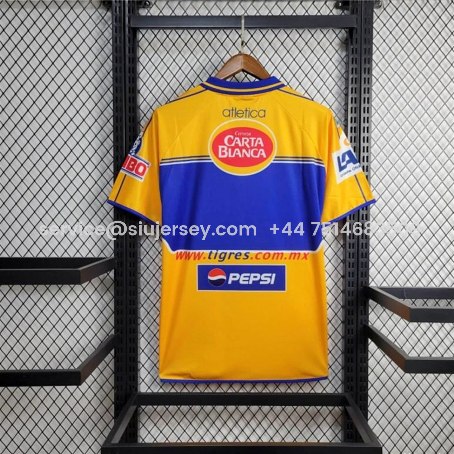 SIUjerseys-Retro Tigres UANL 2000-01 Home Jersey