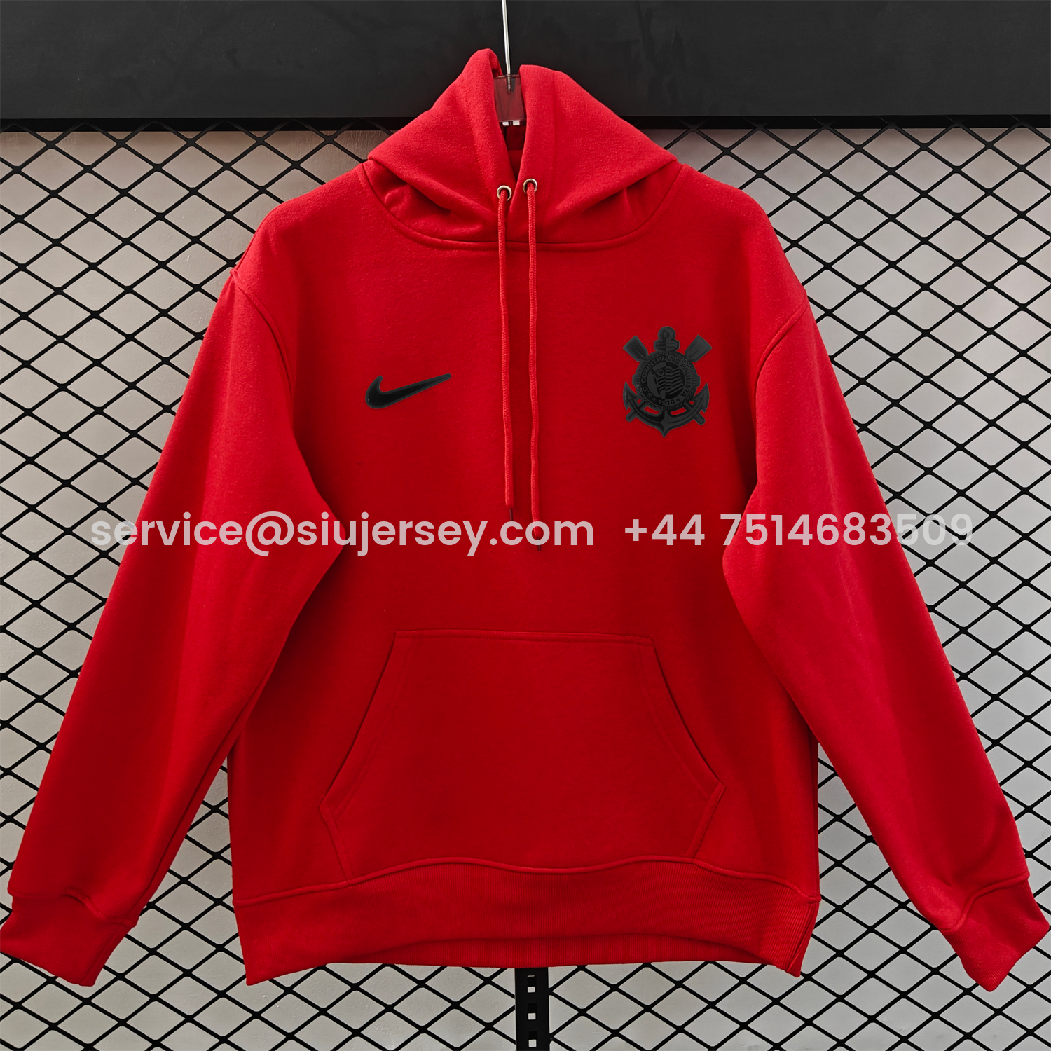 SIUjerseys-Corinthians 25-26 Originals Terrace Black Icon Unisex Pullover Hoodie