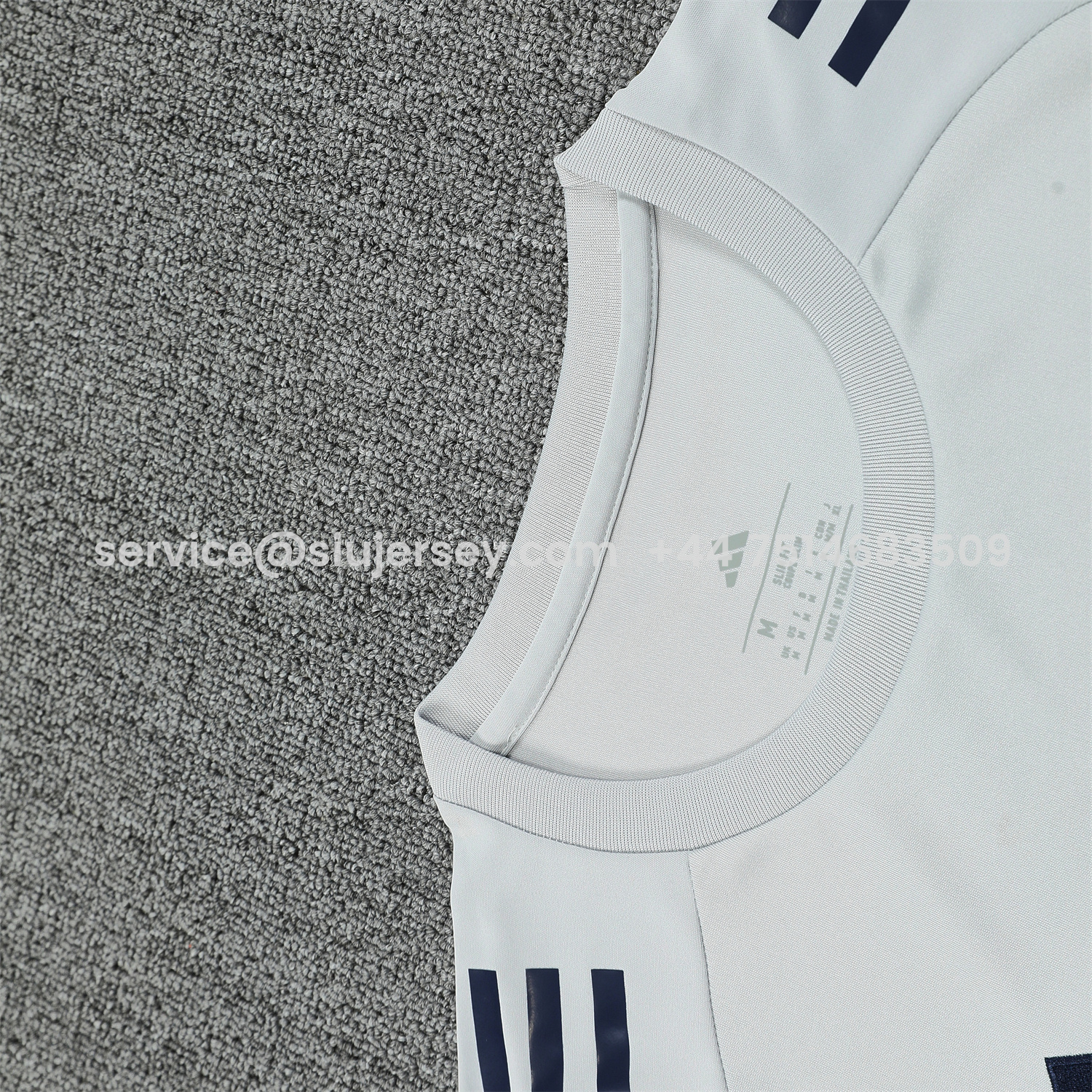 SIUjerseys-Arsenal 25-26 Short-Sleeve Training Set - Grey Top & Deep Blue Shorts