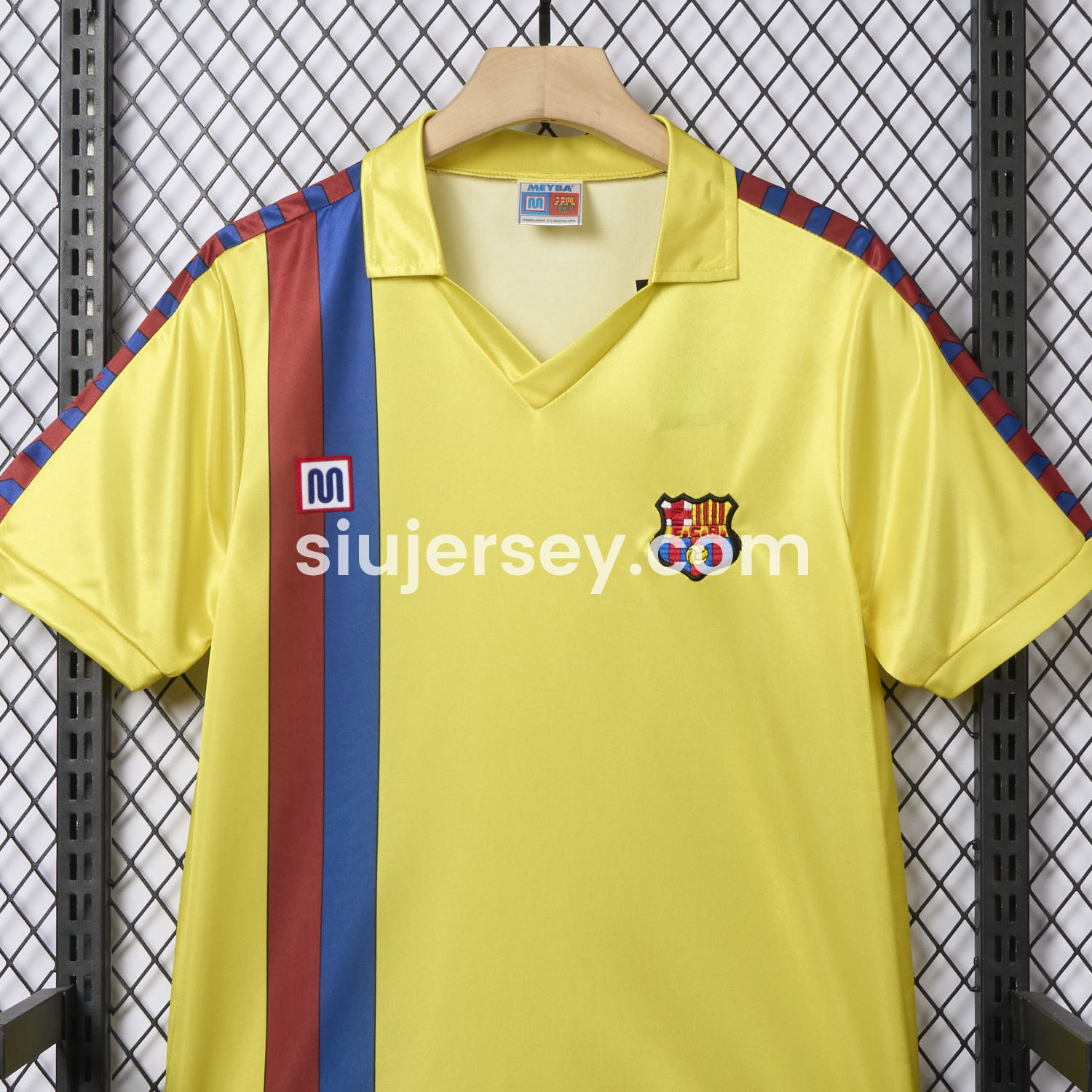 SIUjerseys-Retro Barcelona 1982-84 Away Yellow Jersey