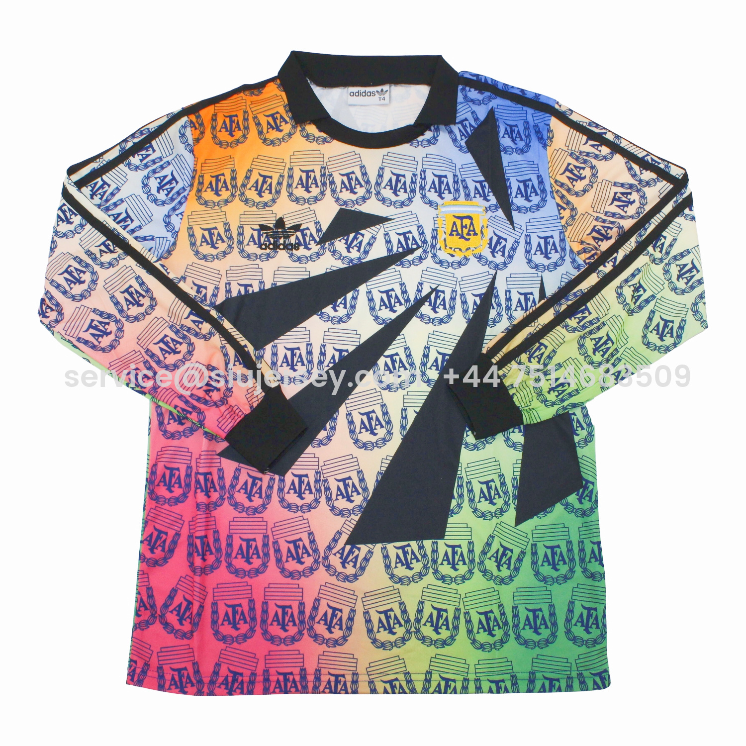 SIUjerseys-Retro Argentina 1994 Multicolor Goalkeeper Long Sleeves Jersey