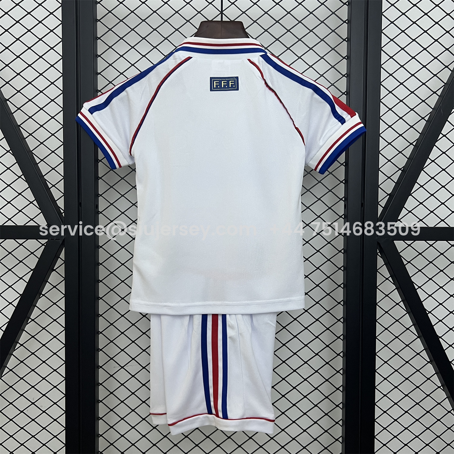 SIUjerseys-Retro France 1998 Away Kids Kit